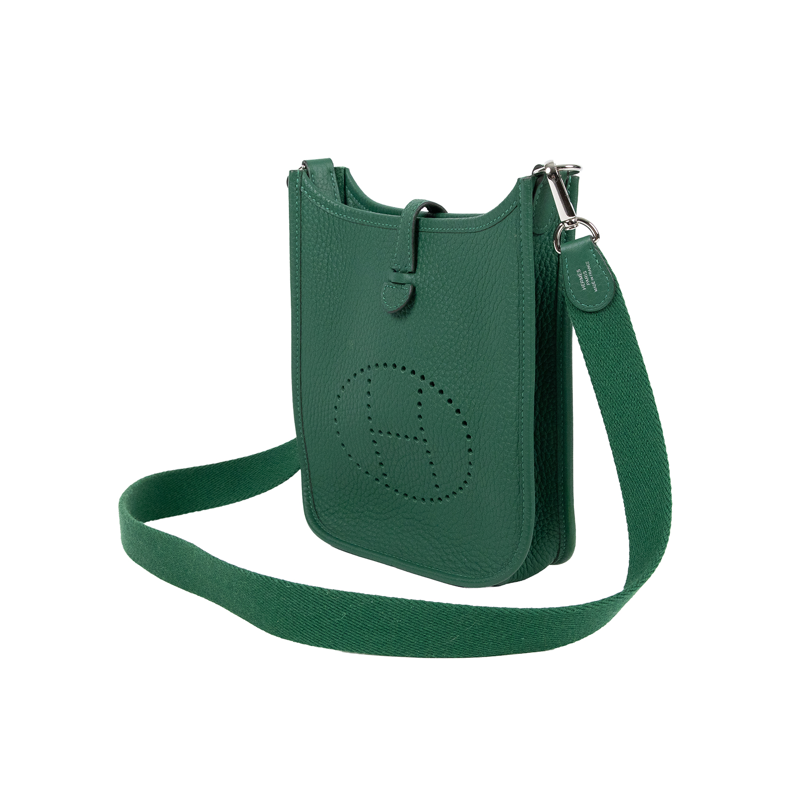 愛馬仕 Hermes Evelyne Bag Mini 伊芙琳包 Evelyne 16 EV16 W MP 009 W刻 綠EVELYNE MINI 背帶