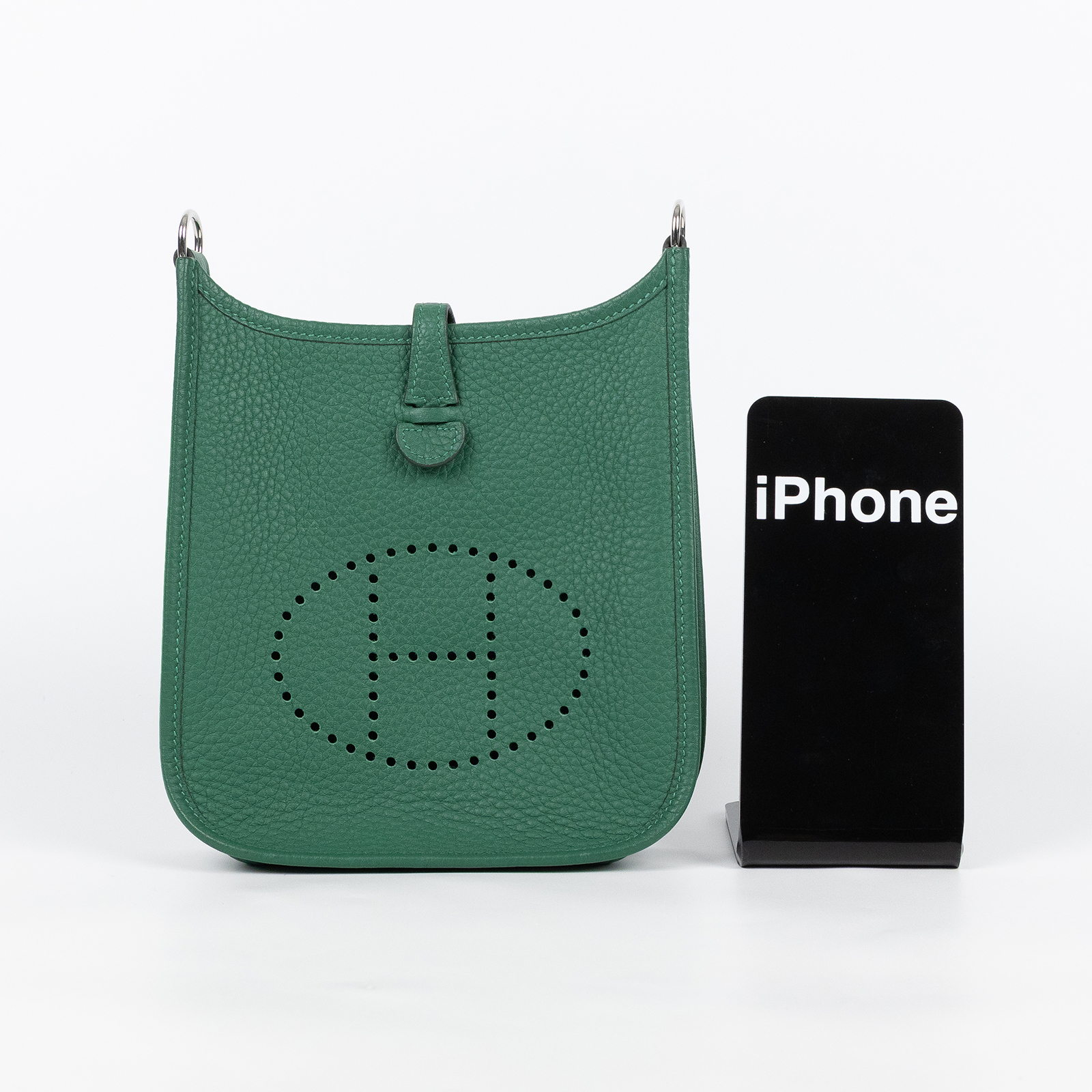 愛馬仕 Hermes Evelyne Bag Mini 伊芙琳包 Evelyne 16 EV16 W MP 009 W刻 綠EVELYNE MINI 背帶