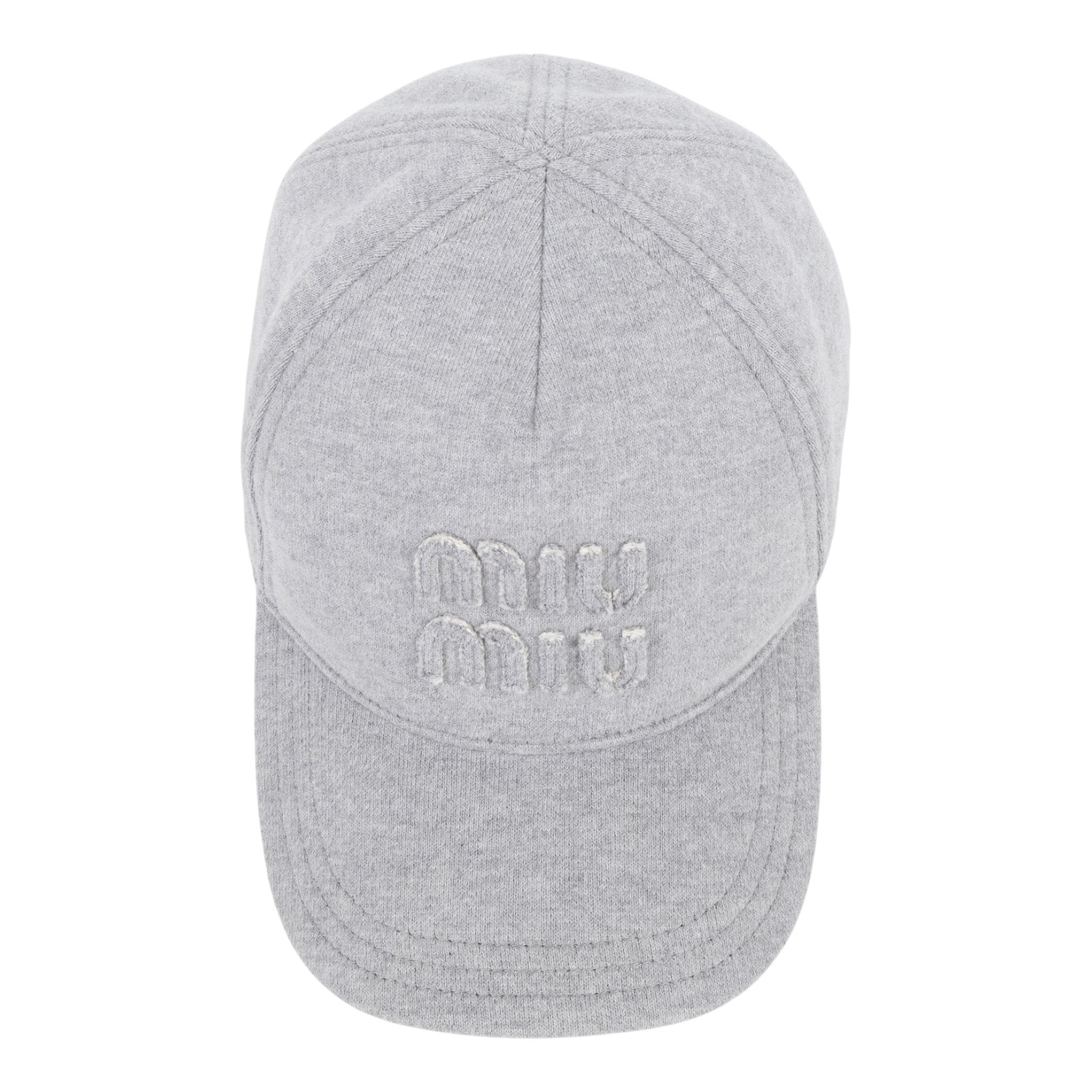繆繆 MIU MIU Logo 棒球帽 5HC179_2C30_M 灰色棉質棒球帽 #M 防塵袋