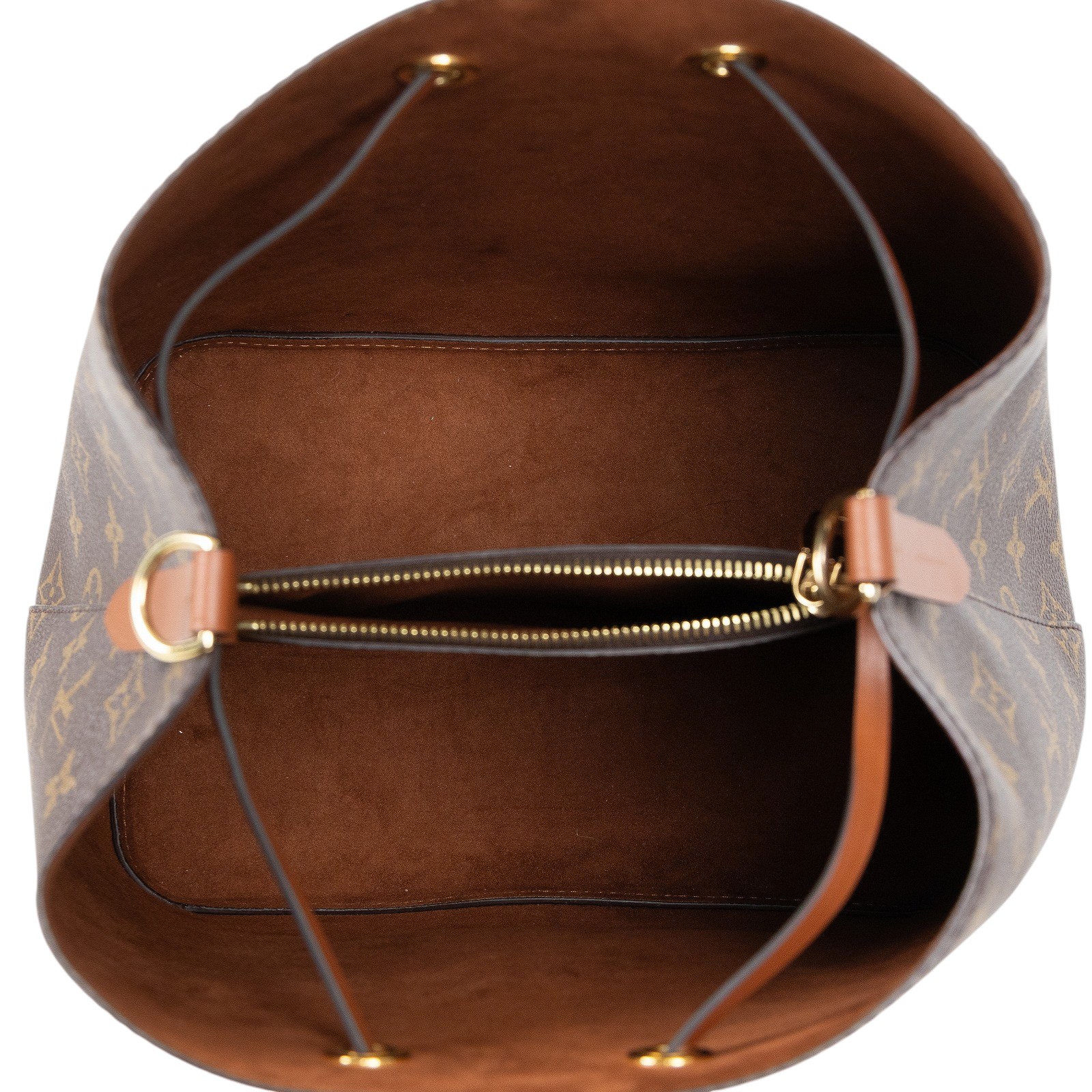 路易威登 LOUIS VUITTON NéoNoé MM 經典帆布 肩背 水桶包 棕色 M44887 晶片款 棕色原花NEONOE 防塵袋/背帶/購買證明