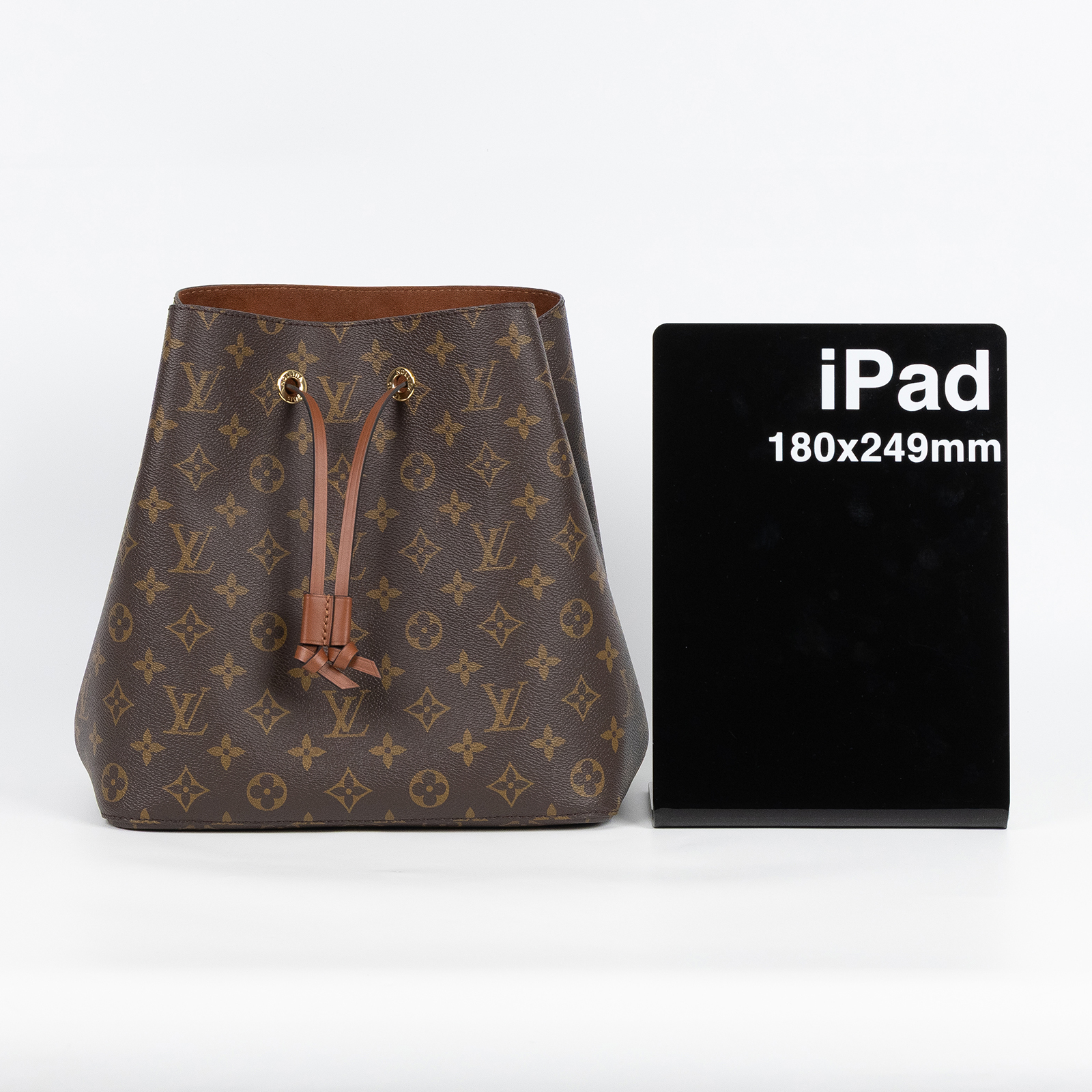 路易威登 LOUIS VUITTON NéoNoé MM 經典帆布 肩背 水桶包 棕色 M44887 晶片款 棕色原花NEONOE 防塵袋/背帶/購買證明