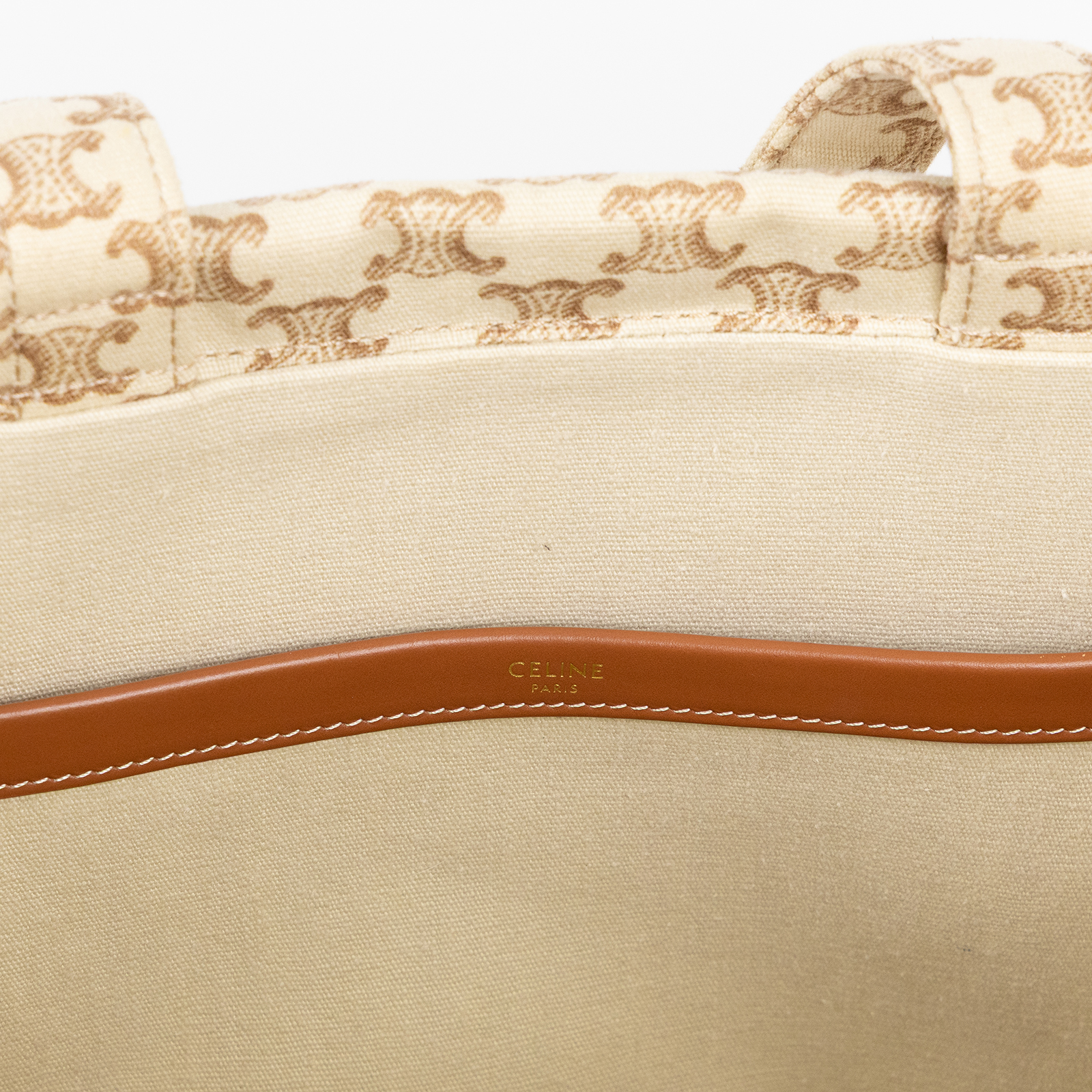 思琳 CELINE CABAS THAIS LARGE 托特包 196762DMI 帆布凱旋印花CABAS  LARGE TOTE 無附屬品