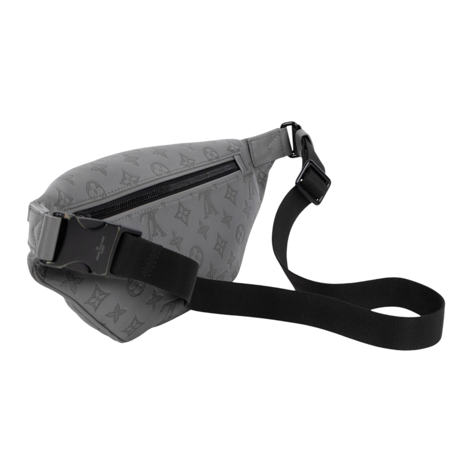 路易威登 LOUIS VUITTON Discovery 腰包 灰色 M46108 晶片款 灰壓紋DISCOVERY腰包 原廠盒子/防塵袋/購買證明