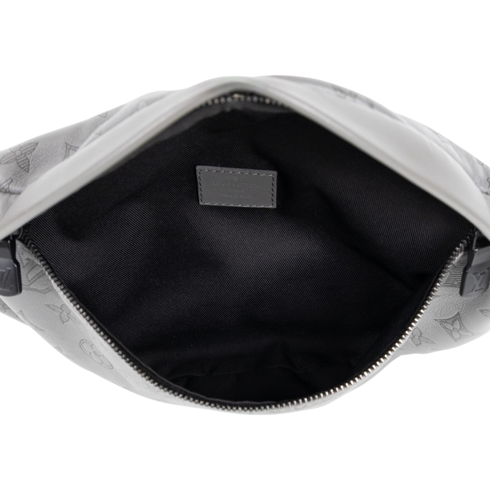 路易威登 LOUIS VUITTON Discovery 腰包 灰色 M46108 晶片款 灰壓紋DISCOVERY腰包 原廠盒子/防塵袋/購買證明