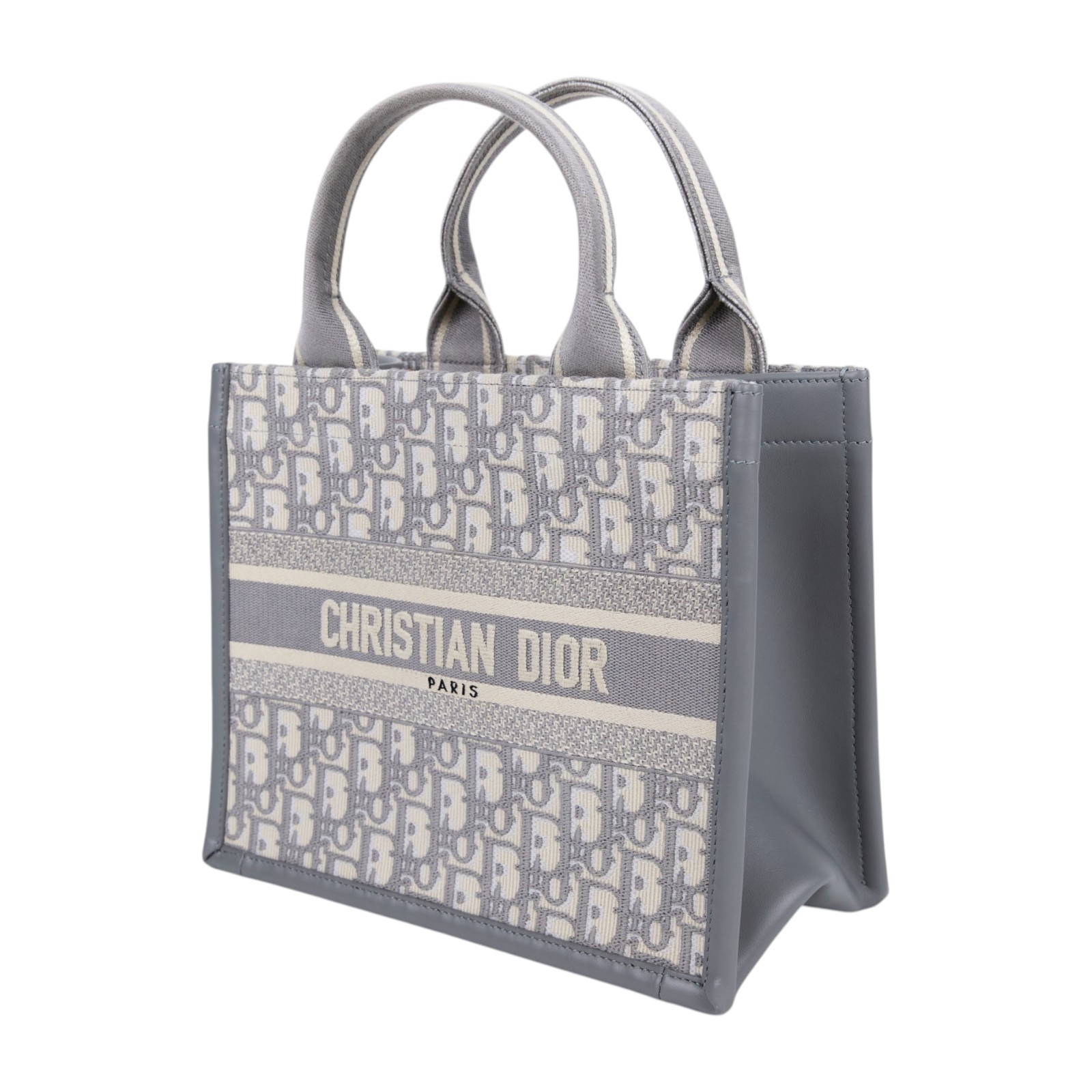 迪奧 CHRISTIAN DIOR Book Tote 中型 托特包 M1324CZBB 灰色新款BOOKTOTE 中號 背帶