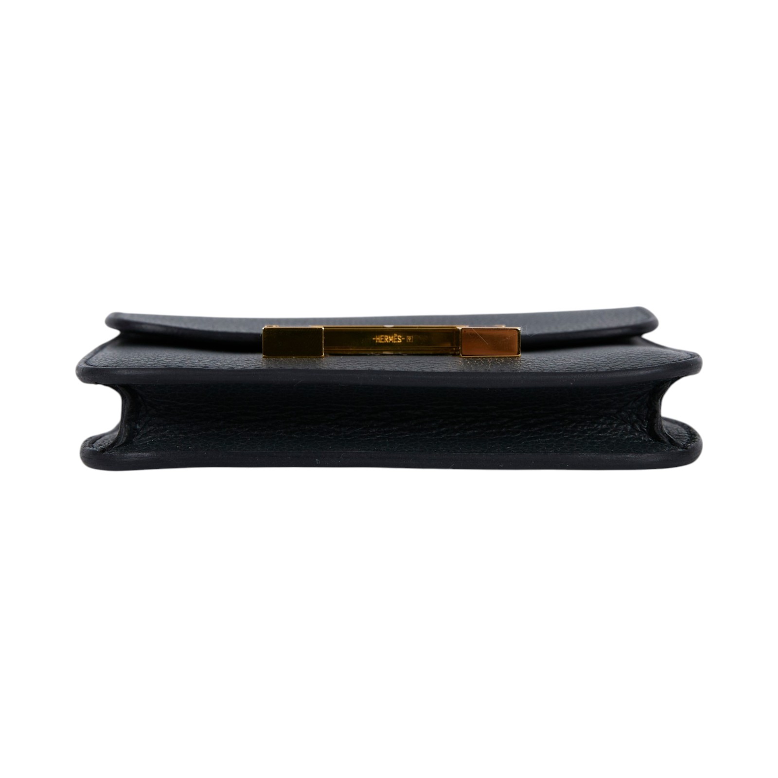 愛馬仕 Hermes Constance Bag 康康包 短夾 Slim  CNSLIM W刻 灰藍CONSTANCE SLIM 原廠盒子