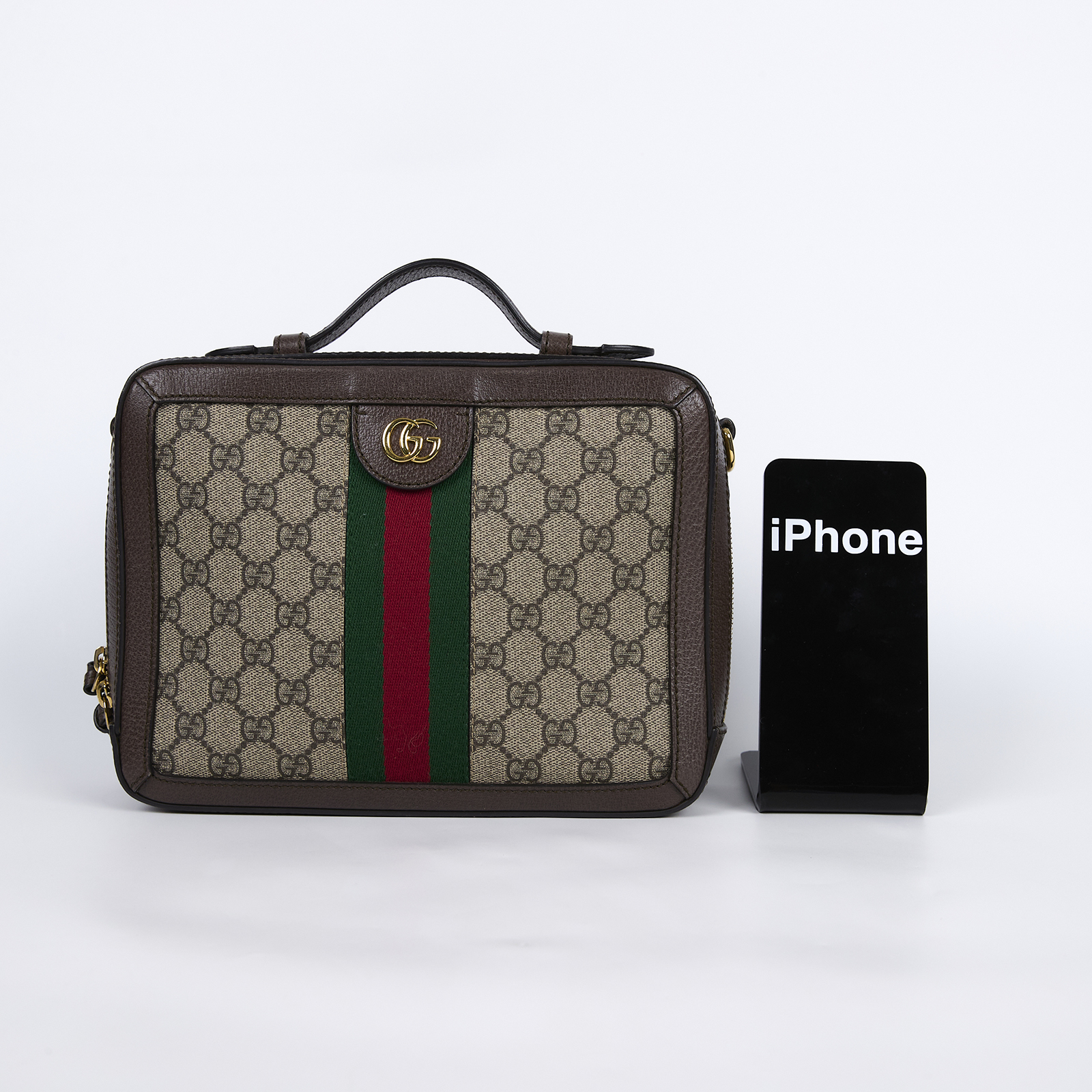 古馳 GUCCI Ophidia GG 小型 肩背包 550622 K05NG 棕OPHIDIA化妝箱 大 防塵袋/背帶