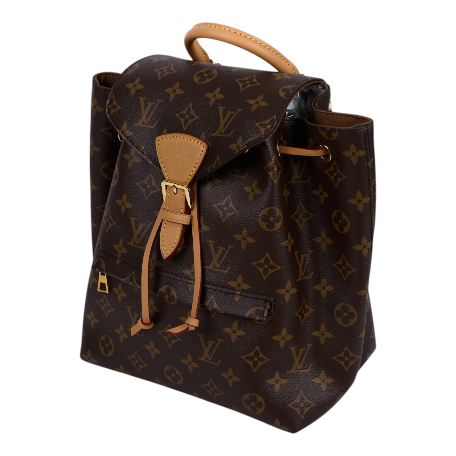 路易威登 LOUIS VUITTON Montsouris PM 後背包 經典帆布 M45501 晶片款  原廠盒子/防塵袋/吊牌