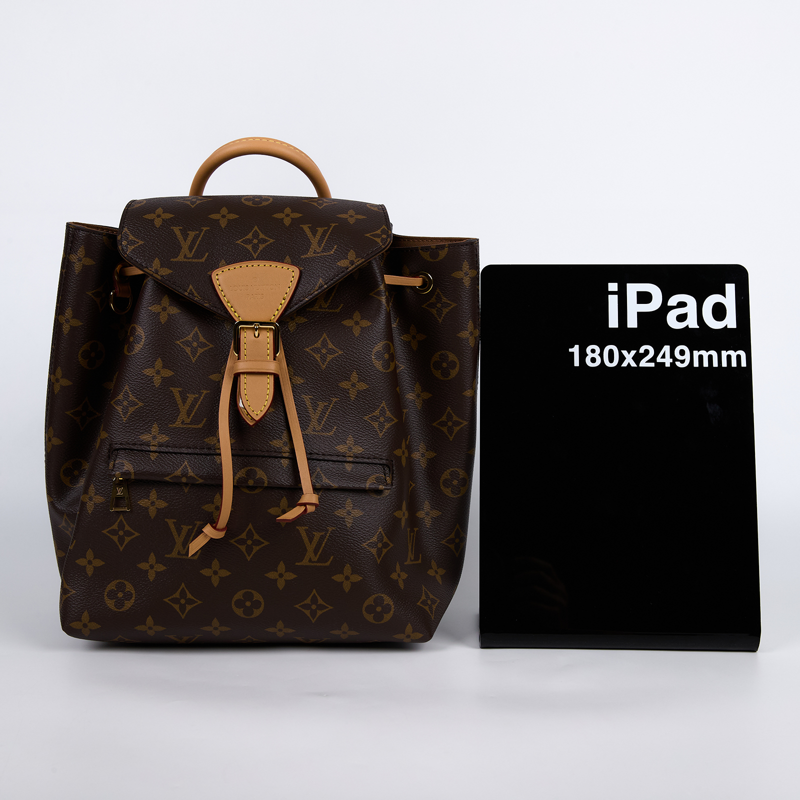 路易威登 LOUIS VUITTON Montsouris PM 後背包 經典帆布 M45501 晶片款  原廠盒子/防塵袋/吊牌