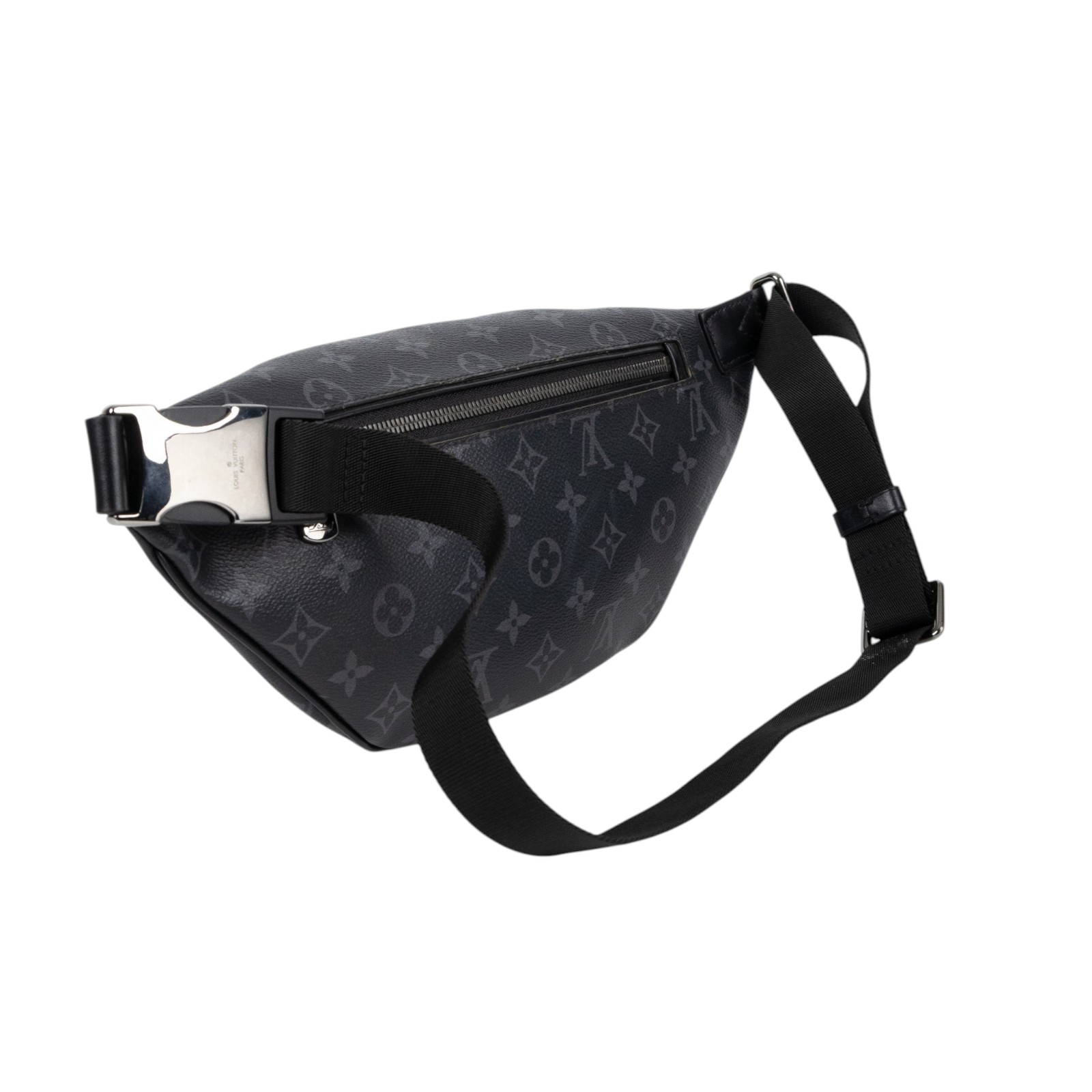 路易威登 LOUIS VUITTON Discovery PM 腰包 Eclipse 黑色 M46035 黑原花腰包 無附屬品