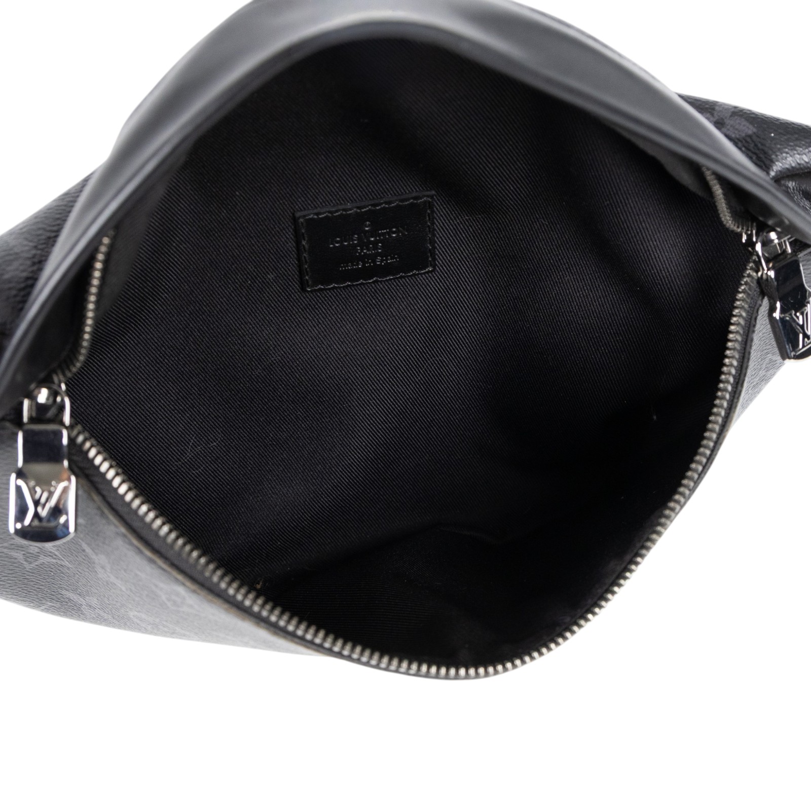 路易威登 LOUIS VUITTON Discovery PM 腰包 Eclipse 黑色 M46035 黑原花腰包 無附屬品