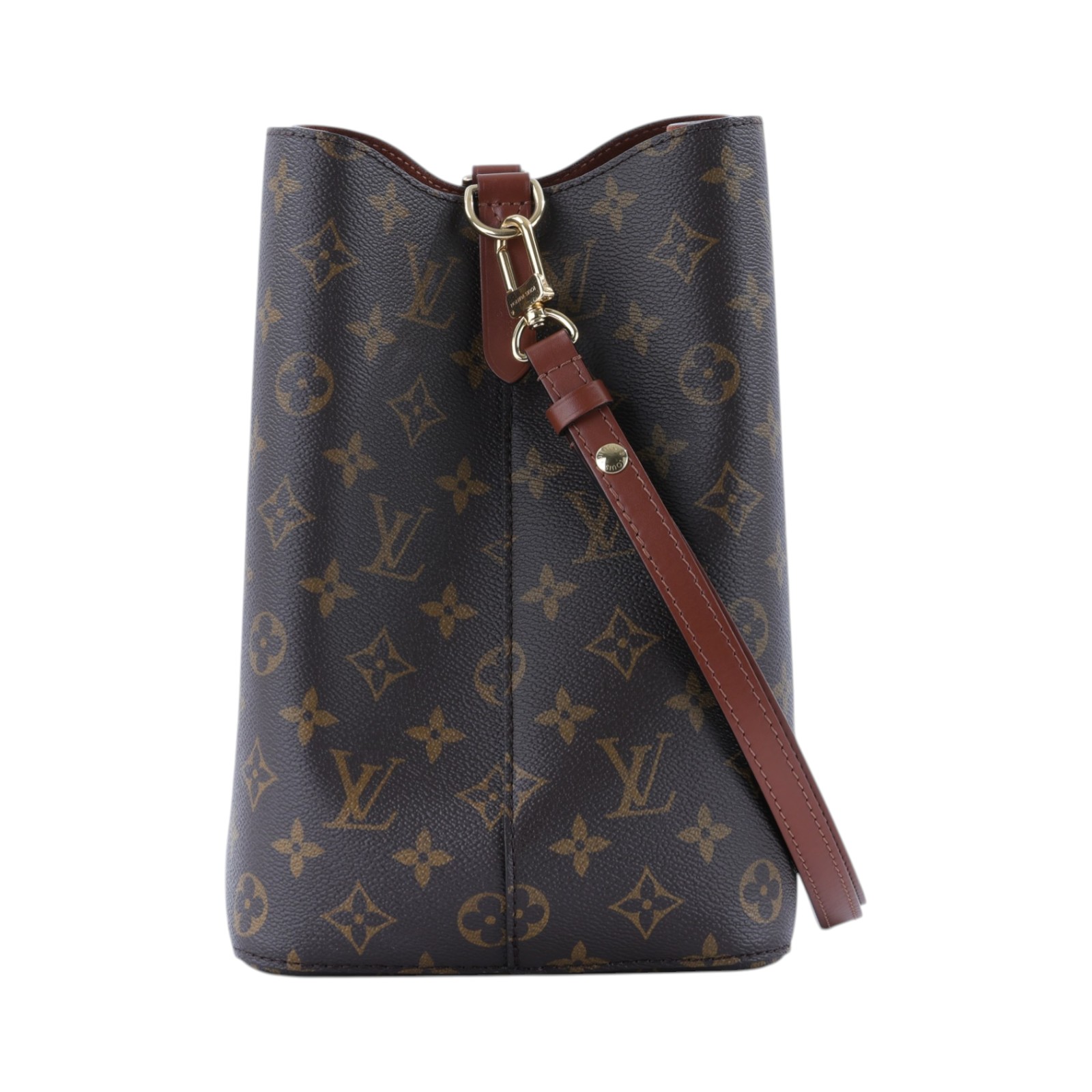 路易威登 LOUIS VUITTON NéoNoé MM 經典帆布 肩背 水桶包 棕色 M44887 晶片款 棕原花NéoNoé MM 原廠盒子/防塵袋/背帶
