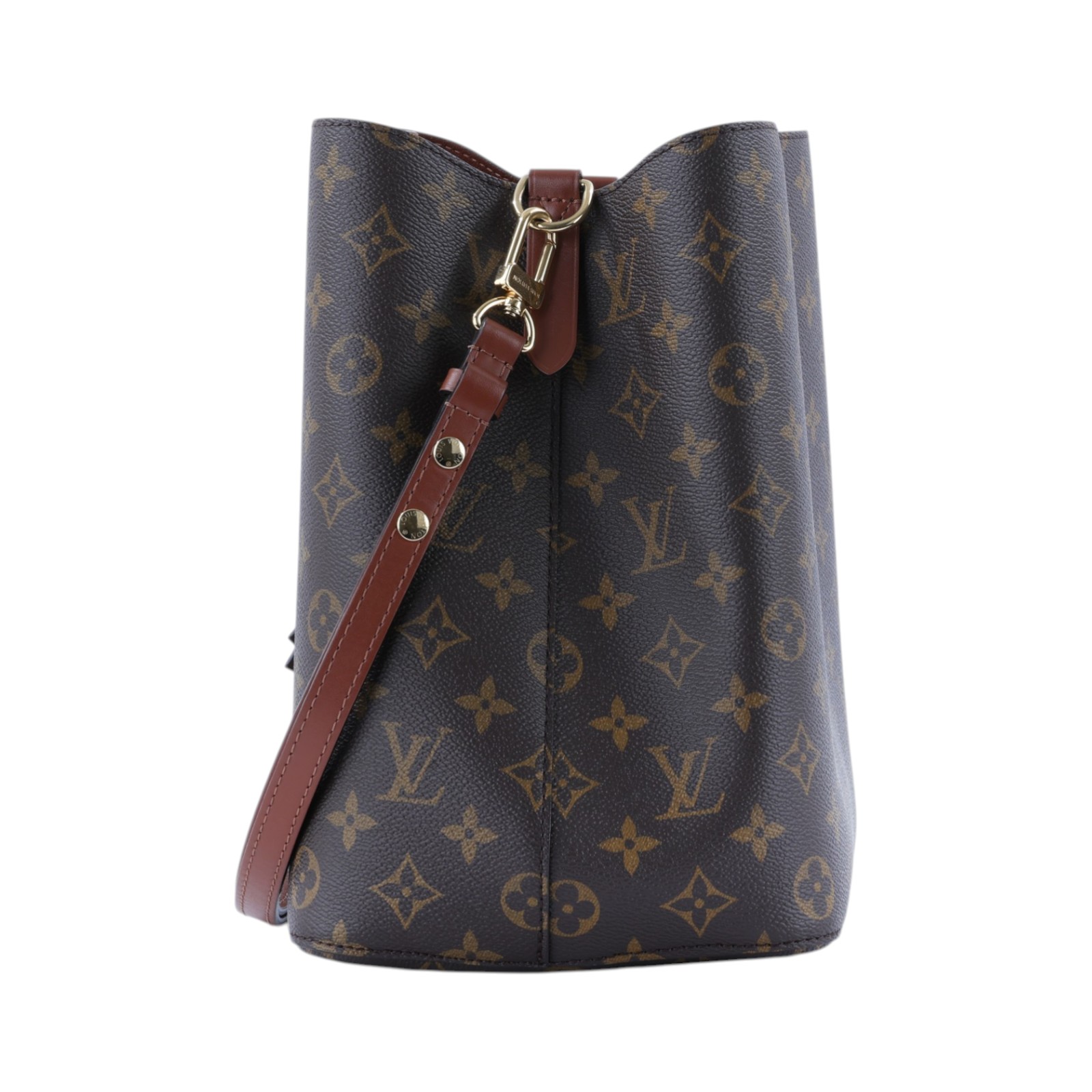 路易威登 LOUIS VUITTON NéoNoé MM 經典帆布 肩背 水桶包 棕色 M44887 晶片款 棕原花NéoNoé MM 原廠盒子/防塵袋/背帶