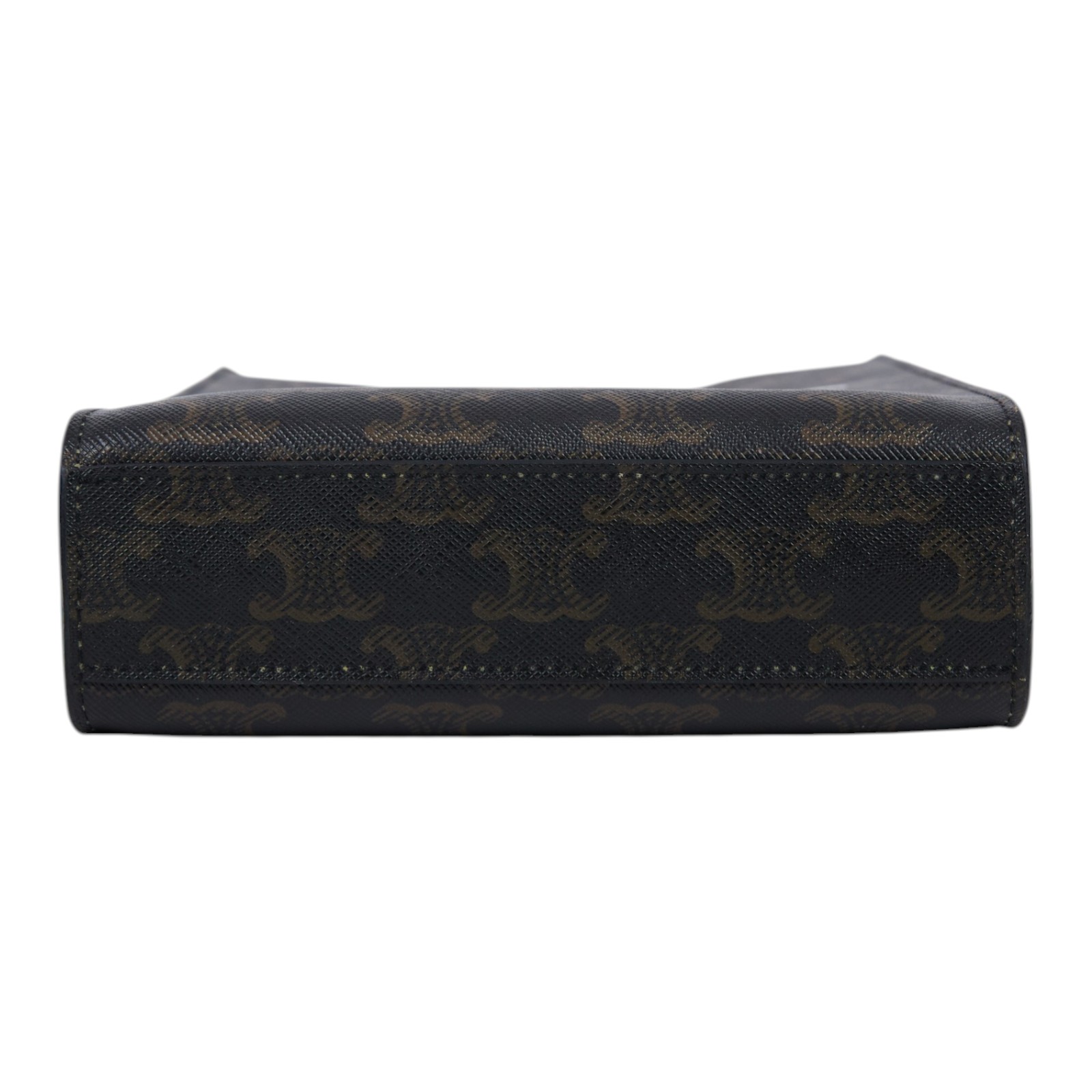 思琳 CELINE Triomphe帆布 迷你 直式 Cabas 肩背 手提包 194372BZK 原花TRIOMPHE琴譜包 背帶