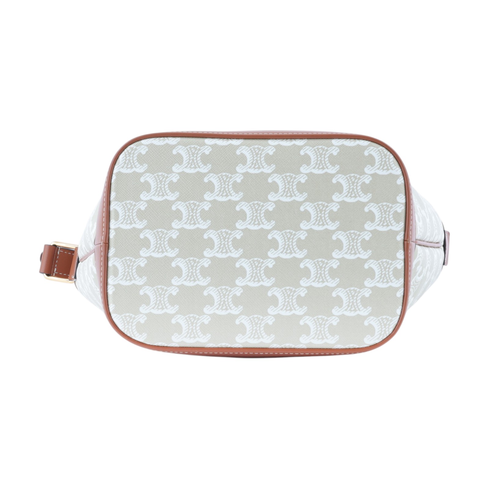 思琳 CELINE Triomphe帆布 小型 Bucket 肩背 水桶包 191442CAS 米棕TRIOMPHE BUCKET  SMALL 防塵袋