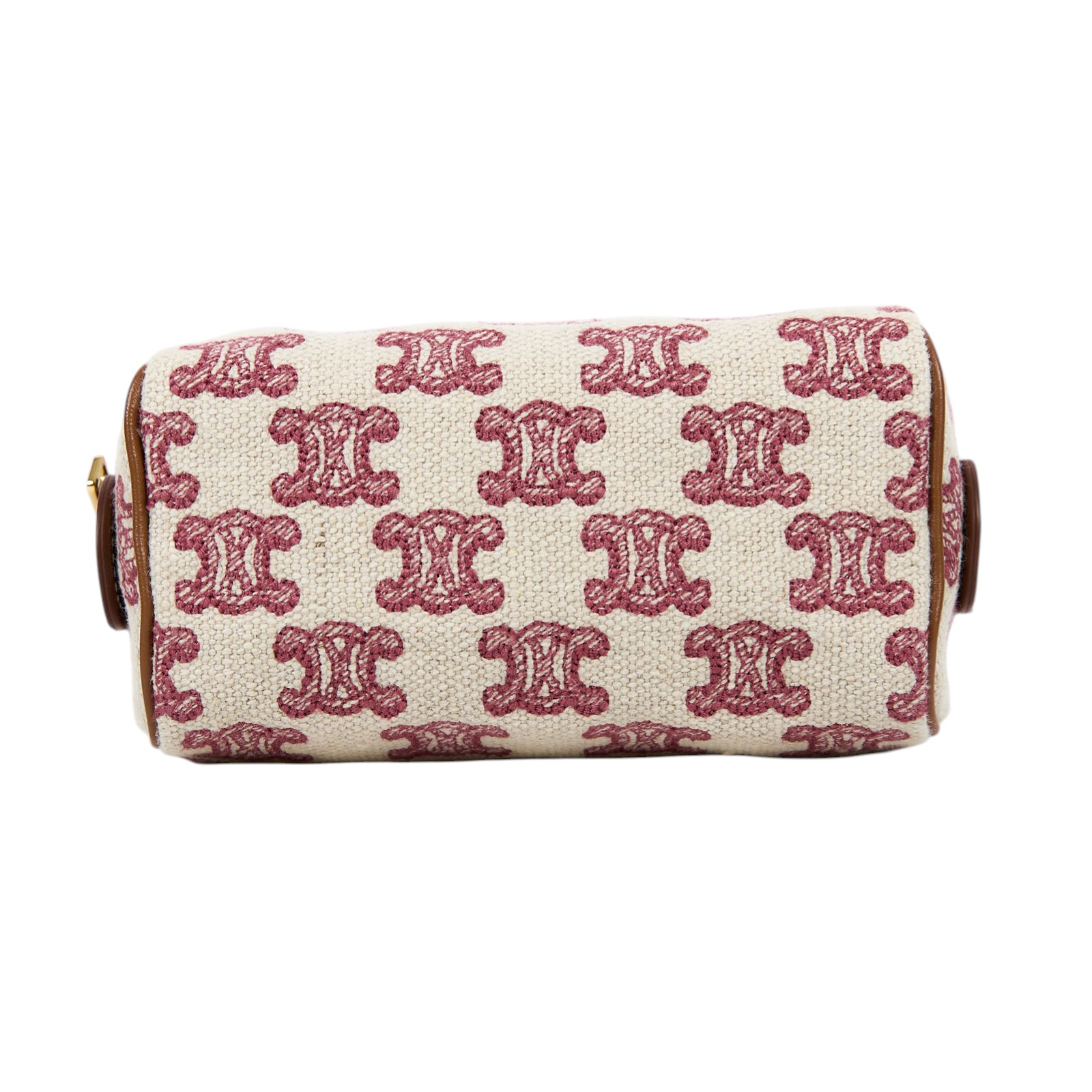 思琳 CELINE Mini Boston 手提包 斜背包 凱旋門 195112CS8 原花帆布MINI波士頓包 防塵袋/背帶/購買證明影本