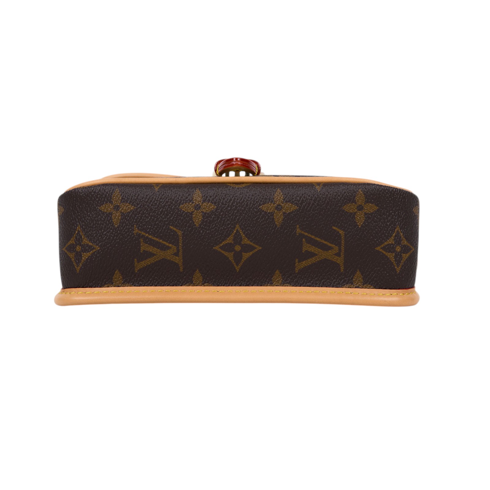 路易威登 LOUIS VUITTON Nano Diane 腋下包法棍 單肩背包 經典帆布 M83298 晶片款  原廠盒子/防塵袋/背帶2