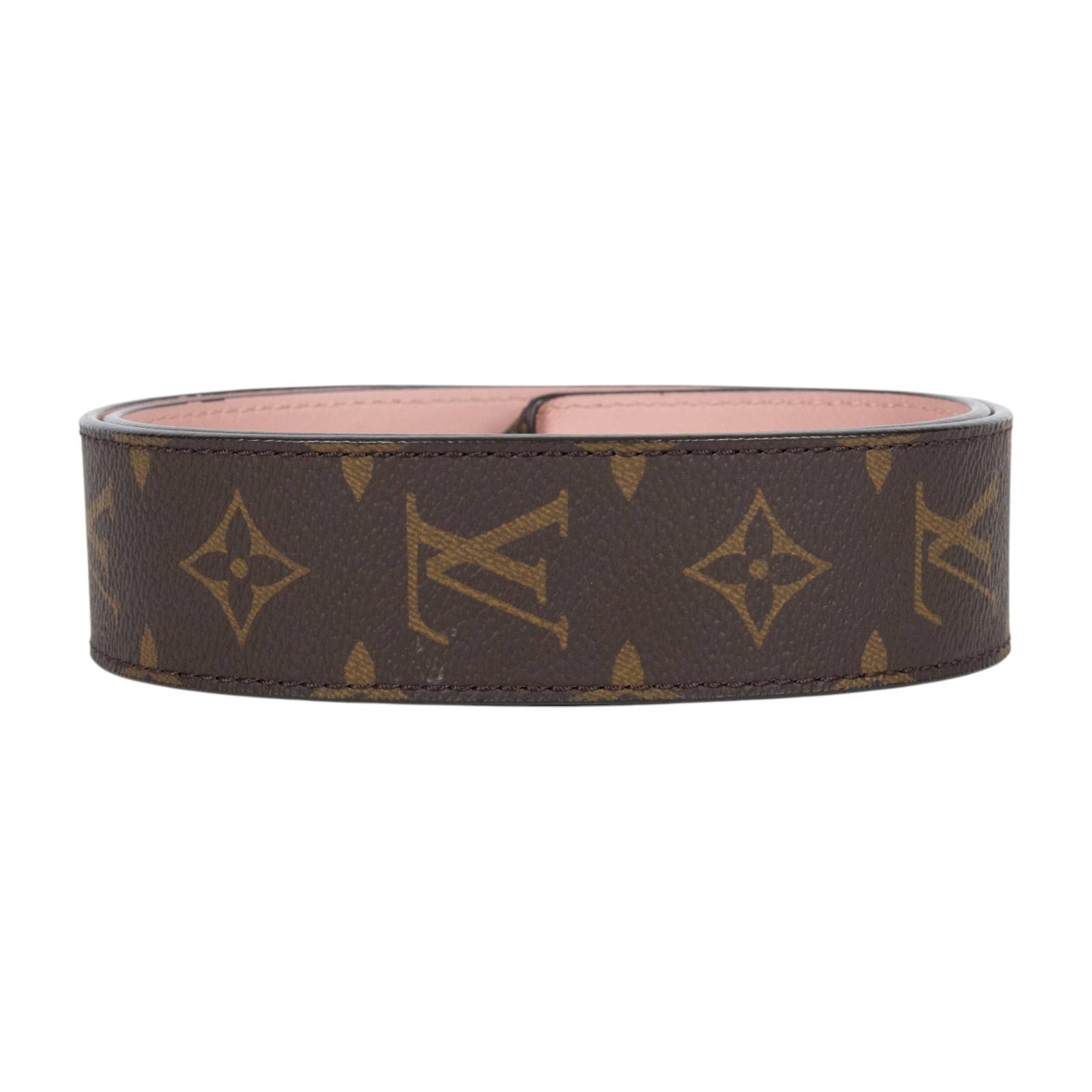 路易威登 LOUIS VUITTON Monogram 肩帶 J02330 粉原花背帶 原廠盒子/防塵袋/購買證明