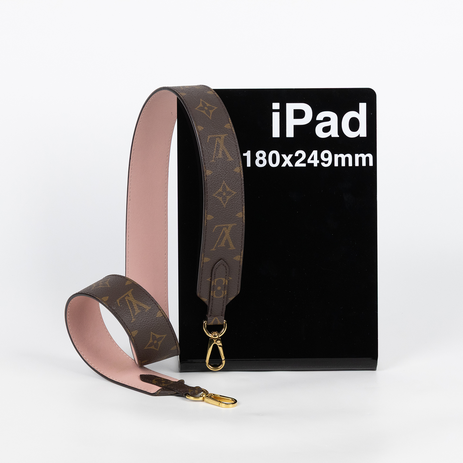 路易威登 LOUIS VUITTON Monogram 肩帶 J02330 粉原花背帶 原廠盒子/防塵袋/購買證明