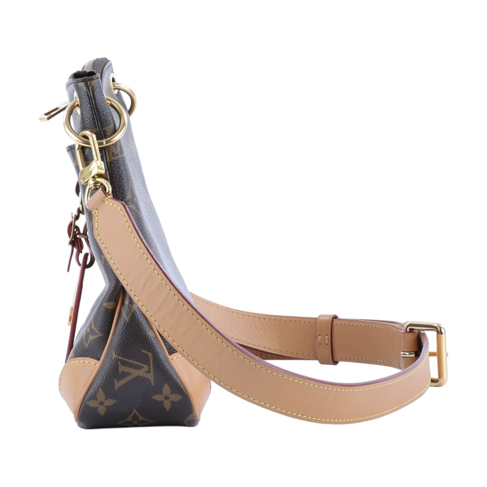 路易威登 LOUIS VUITTON Odéon PM 經典原花 天然色皮革 拉鍊 肩背 斜背包 M45354 晶片款  原廠盒子/防塵袋/購買證明/吊牌