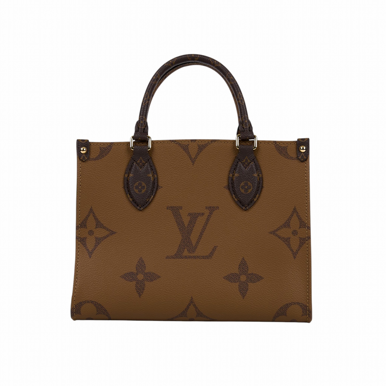 路易威登 LOUIS VUITTON OnTheGo PM 雙色帆布 手提 斜背包 M46373 晶片款  原廠盒子/防塵袋/背帶/內袋/購買證明