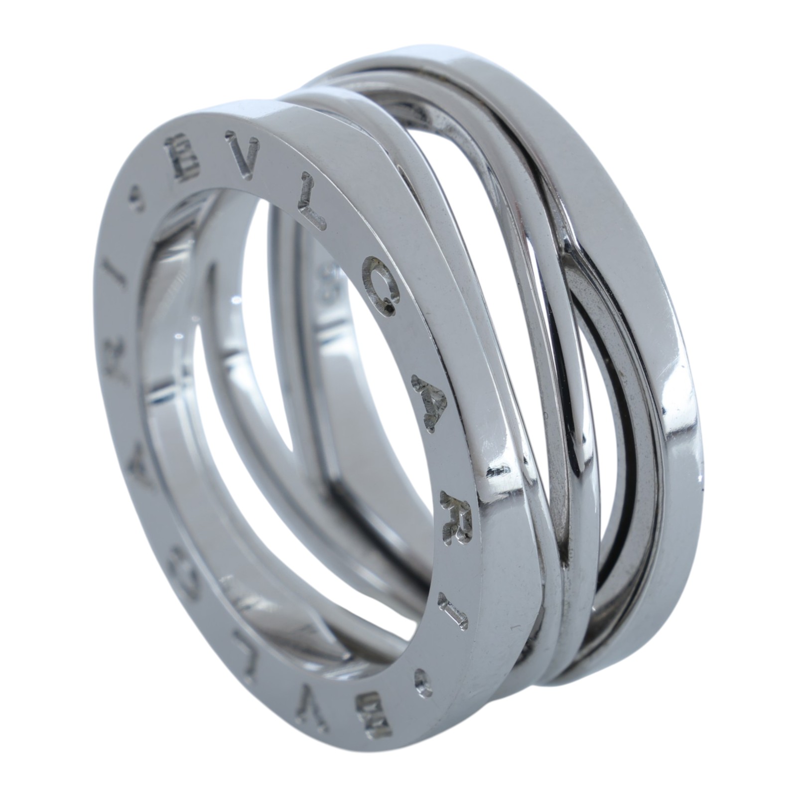 寶格麗 BVLGARI B.zero1 Legend Ring 戒指 白金 353770 WG B ZERO 1 LEGEND 戒指 #55 原廠盒子/保證卡