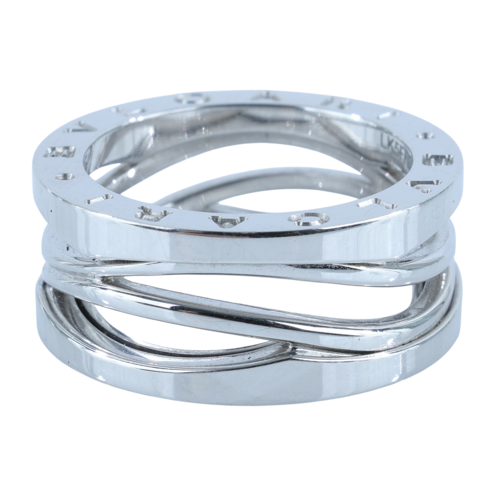 寶格麗 BVLGARI B.zero1 Legend Ring 戒指 白金 353770 WG B ZERO 1 LEGEND 戒指 #55 原廠盒子/保證卡