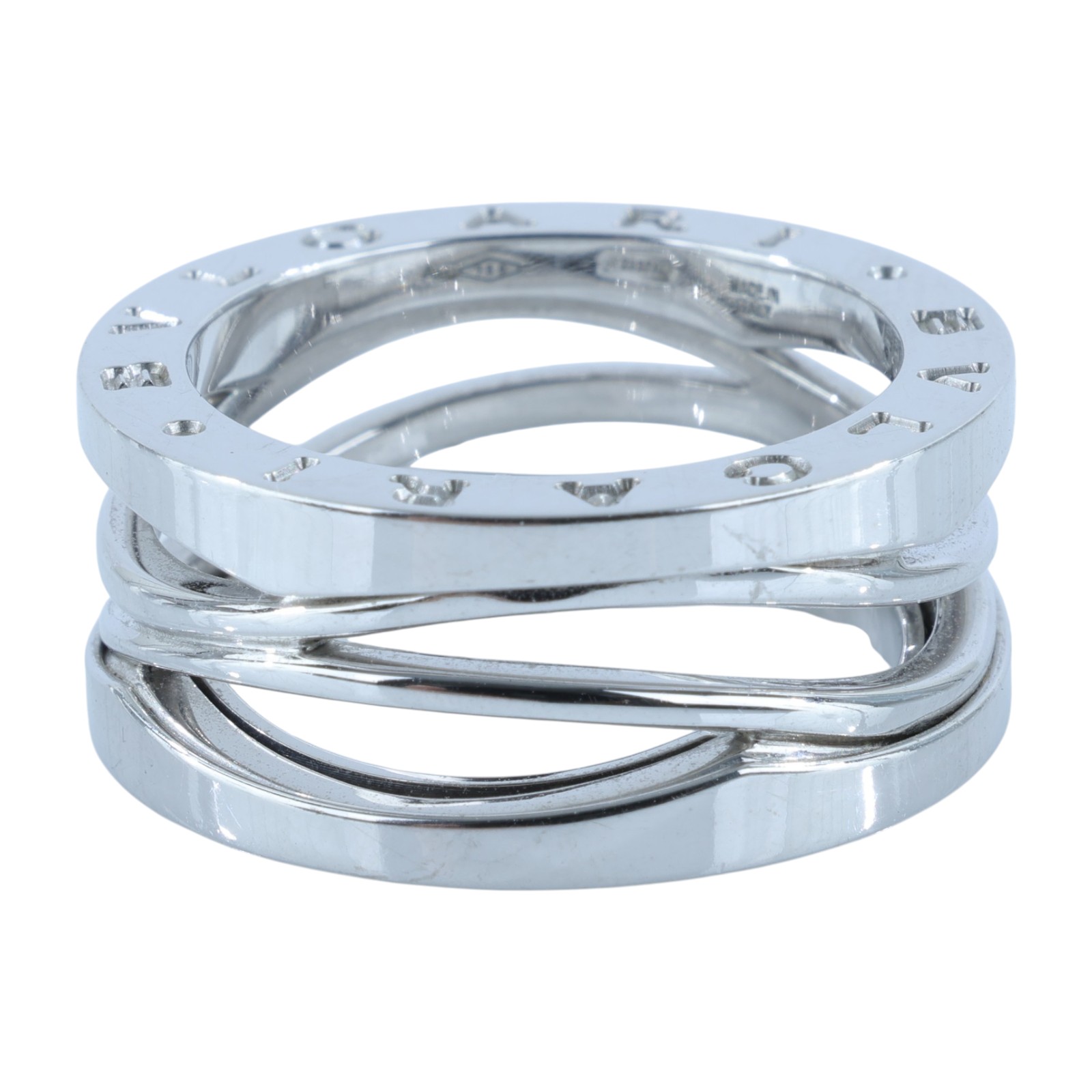 寶格麗 BVLGARI B.zero1 Legend Ring 戒指 白金 353770 WG B ZERO 1 LEGEND 戒指 #55 原廠盒子/保證卡