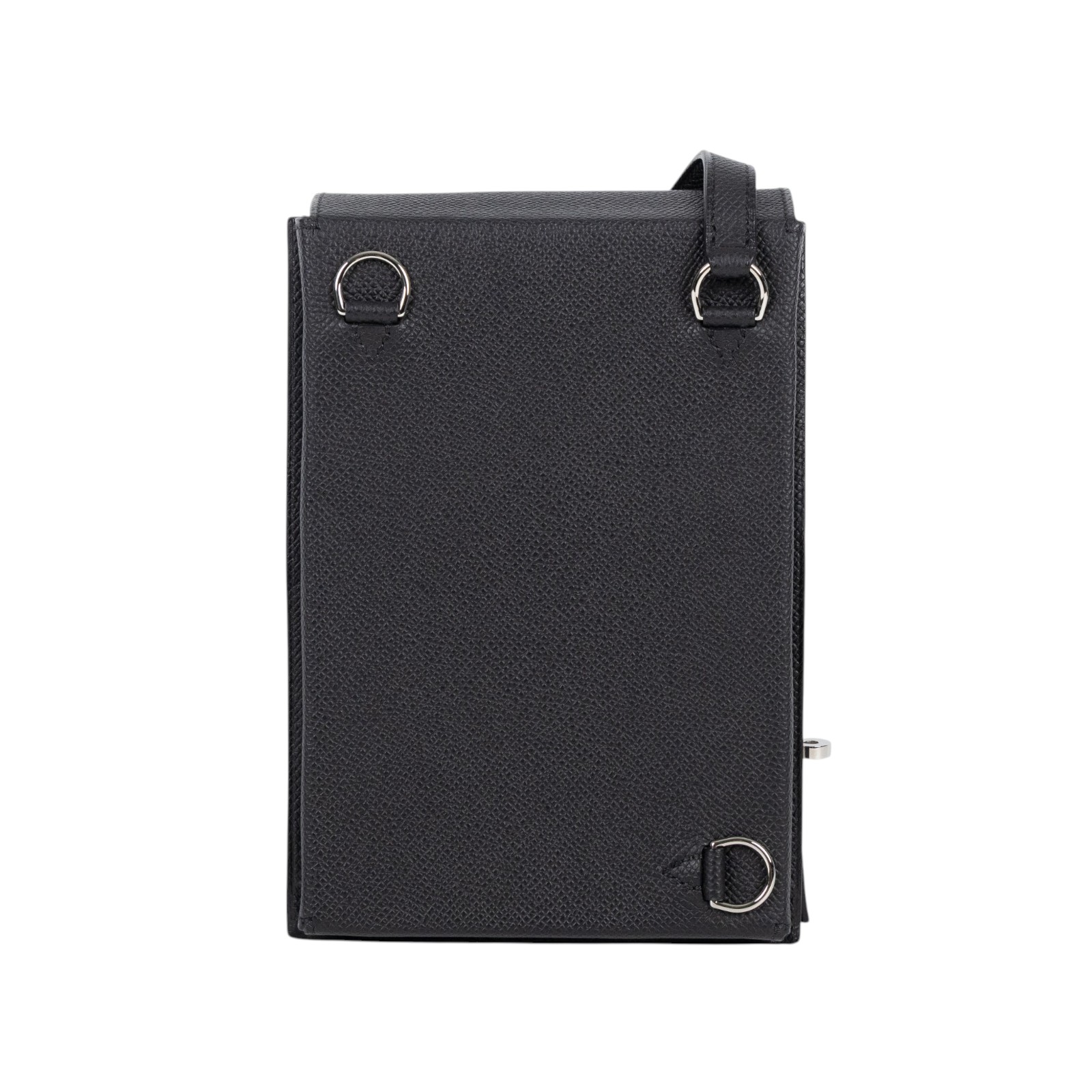 愛馬仕 Hermes Kelly Multipocket To Go pouch 肩背包 銀色五金 黑色 H085433CK89 /W TI 009 AW  原廠盒子/防塵袋/購買證明影本