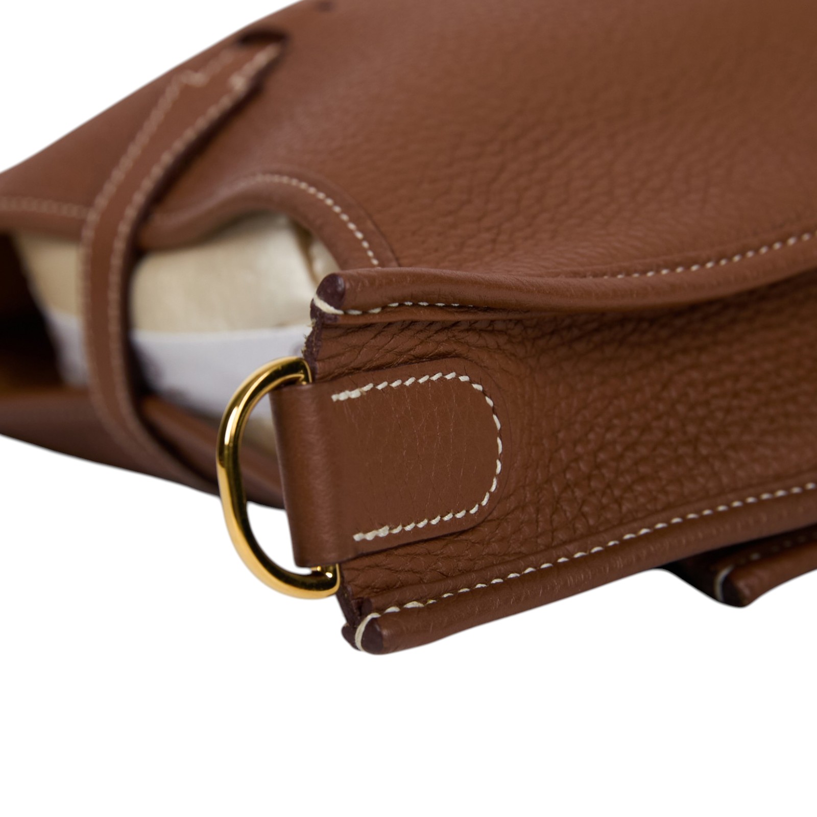 愛馬仕 Hermes Evelyne Bag 伊芙琳包 29 馬蹄型 EV29 B TS006 AU B刻 金棕  EVELYNE29 背帶