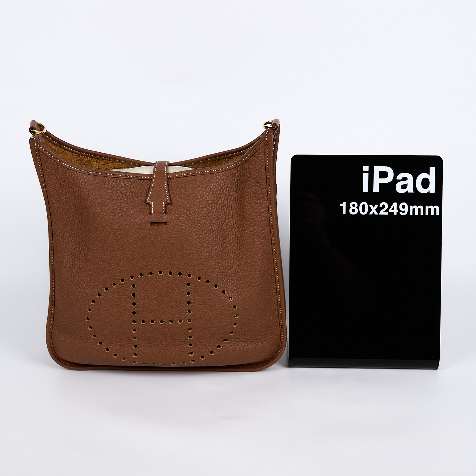 愛馬仕 Hermes Evelyne Bag 伊芙琳包 29 馬蹄型 EV29 B TS006 AU B刻 金棕  EVELYNE29 背帶