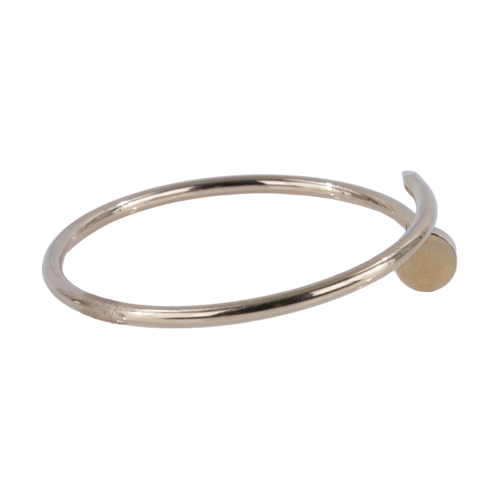 卡地亞 CARTIER Juste un Clou 手環 小型 B6062615 K18YG JUSTE EN CLOU 釘子手環#15 原廠盒子2/保證卡