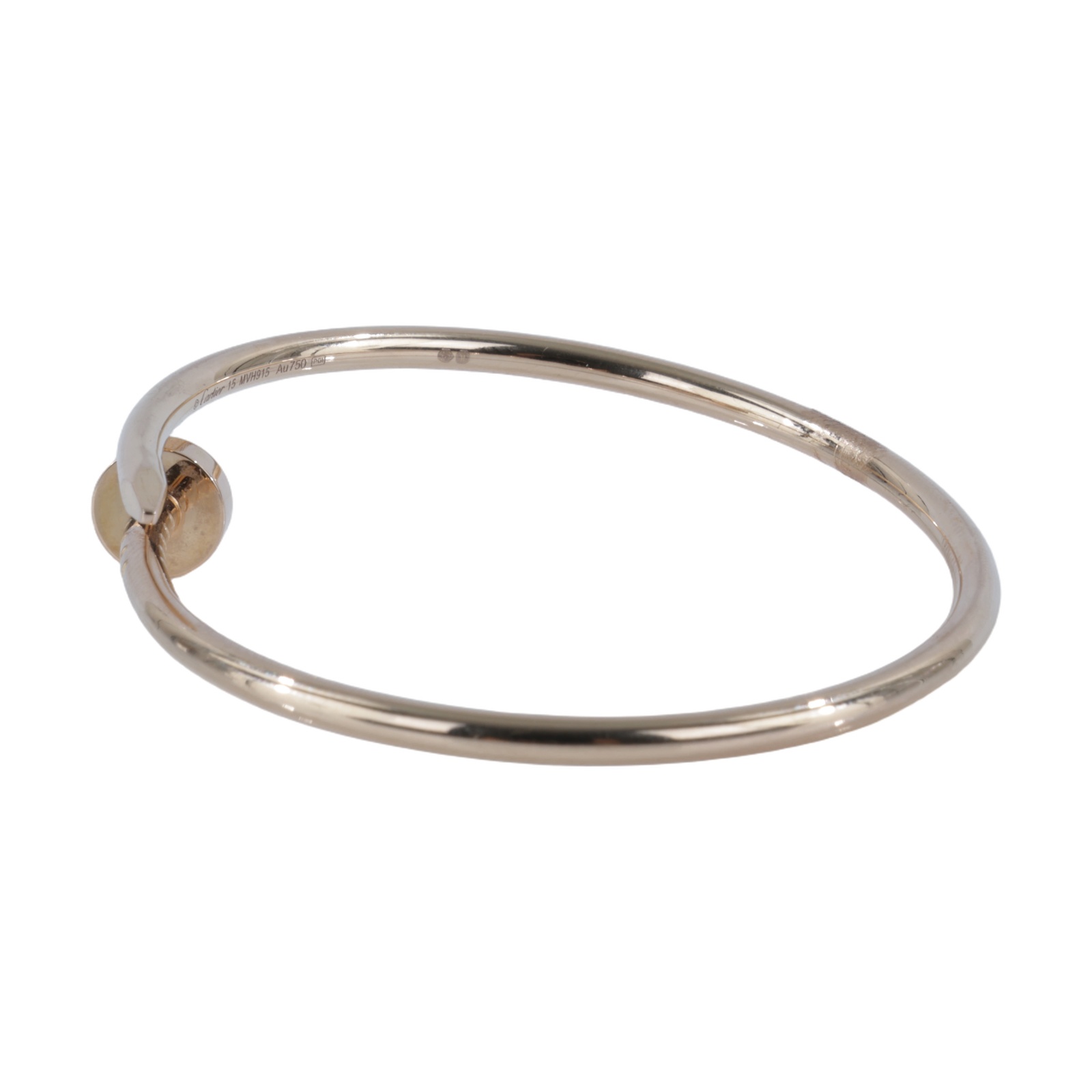 卡地亞 CARTIER Juste un Clou 手環 小型 B6062615 K18YG JUSTE EN CLOU 釘子手環#15 原廠盒子2/保證卡