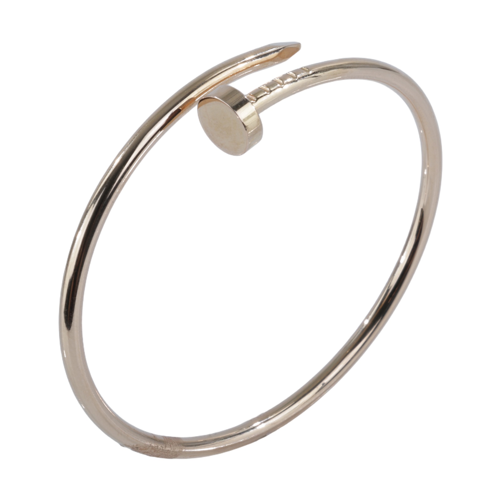 卡地亞 CARTIER Juste un Clou 手環 小型 B6062615 K18YG JUSTE EN CLOU 釘子手環#15 原廠盒子2/保證卡