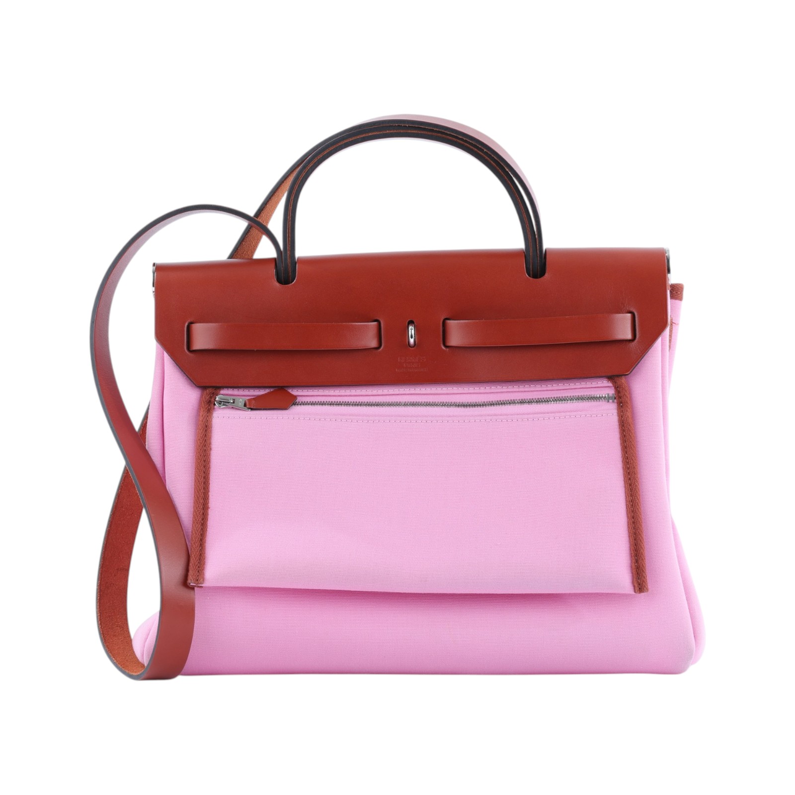 愛馬仕 Hermes Herbag Zip 31 HER31 Y TS 004 AU Y刻 粉HERBAG31 原廠盒子/內袋/鎖組/購買證明影本