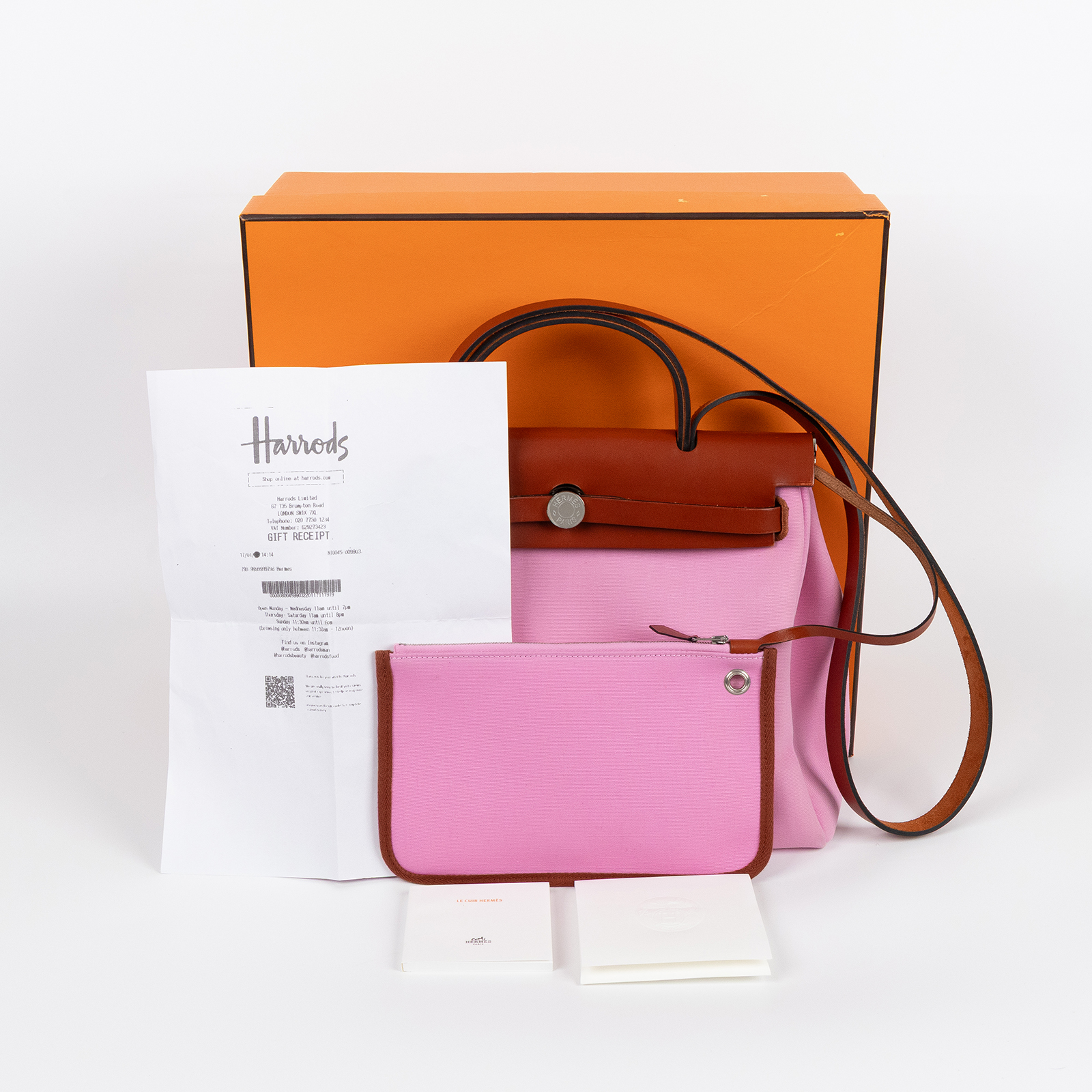 愛馬仕 Hermes Herbag Zip 31 HER31 Y TS 004 AU Y刻 粉HERBAG31 原廠盒子/內袋/鎖組/購買證明影本