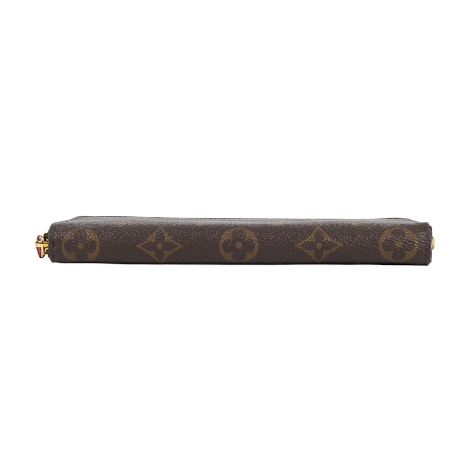 路易威登 LOUIS VUITTON Clémence 錢包 拉鍊 長夾 經典帆布 紫紅色 M60742 原花Clémence拉鍊長夾 無附屬品