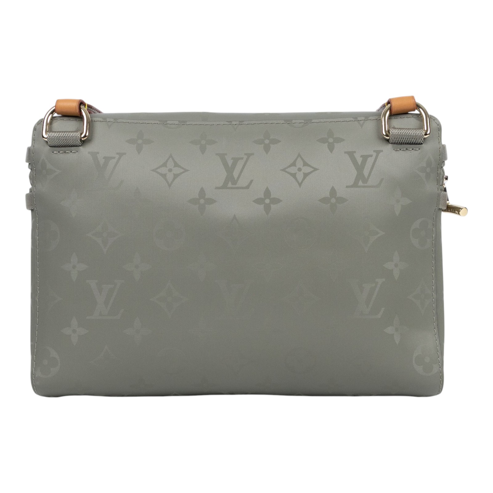 路易威登 LOUIS VUITTON Titanium Messenger PM 郵差包 斜背包 肩背包 M43889  無附屬品