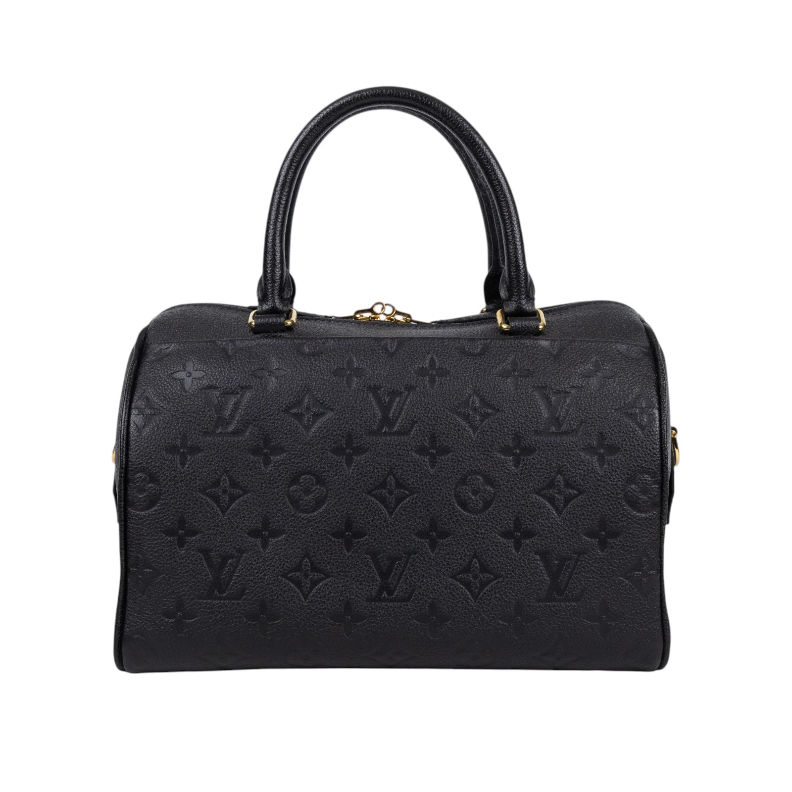 路易威登 LOUIS VUITTON Speedy 25 NM 手提波士頓包 壓紋牛皮 黑色 M42401  防塵袋/背帶/鎖組/購買證明