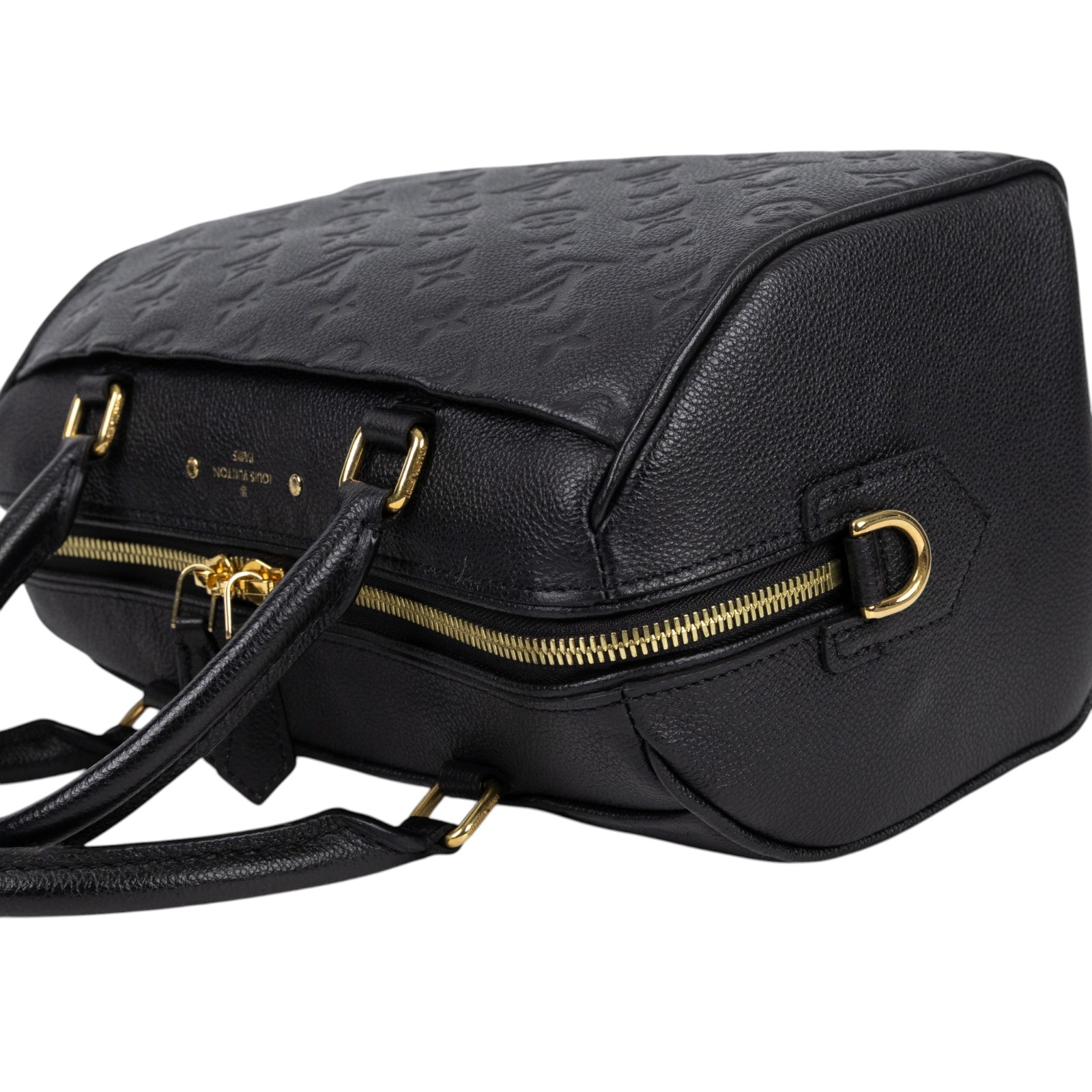路易威登 LOUIS VUITTON Speedy 25 NM 手提波士頓包 壓紋牛皮 黑色 M42401  防塵袋/背帶/鎖組/購買證明
