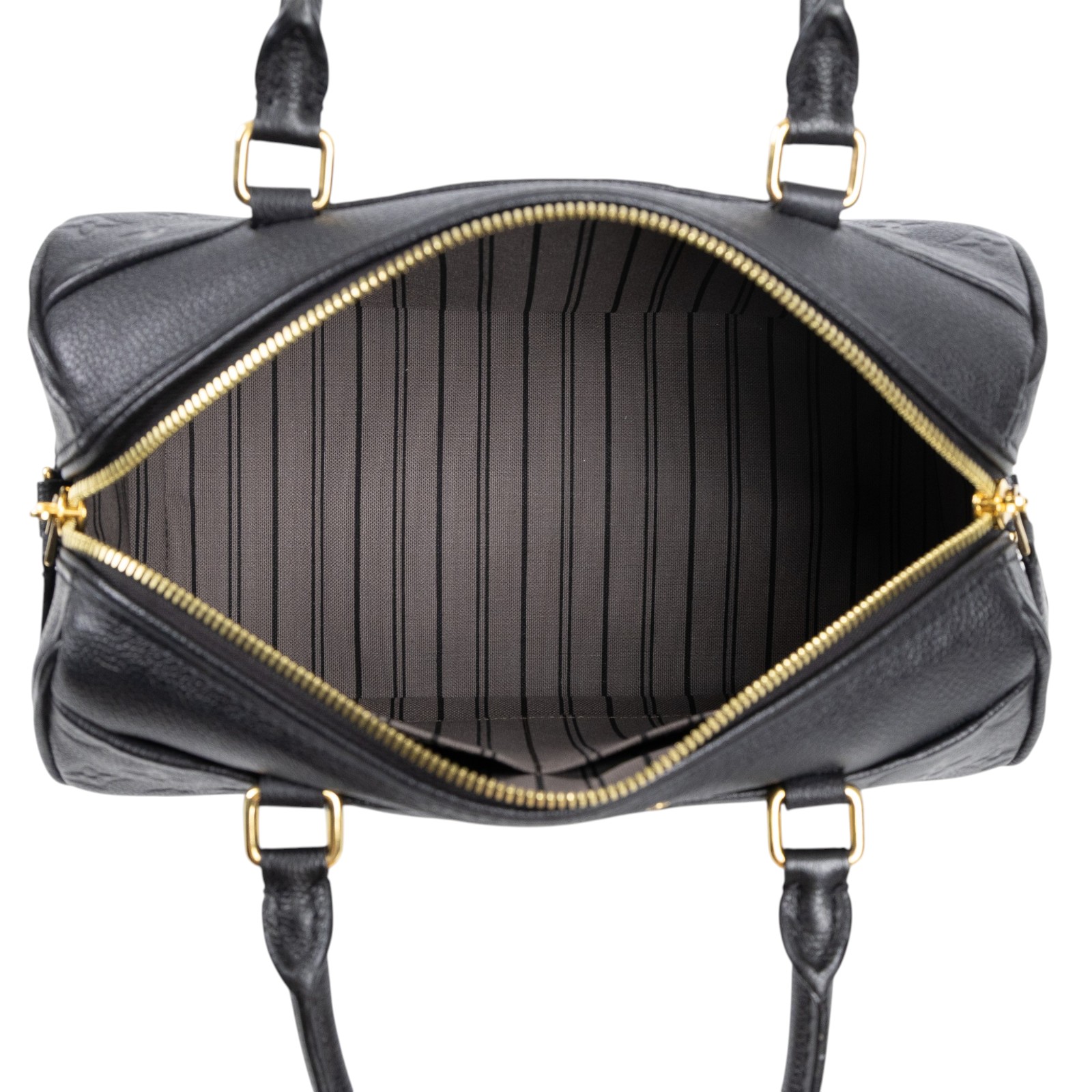 路易威登 LOUIS VUITTON Speedy 25 NM 手提波士頓包 壓紋牛皮 黑色 M42401  防塵袋/背帶/鎖組/購買證明