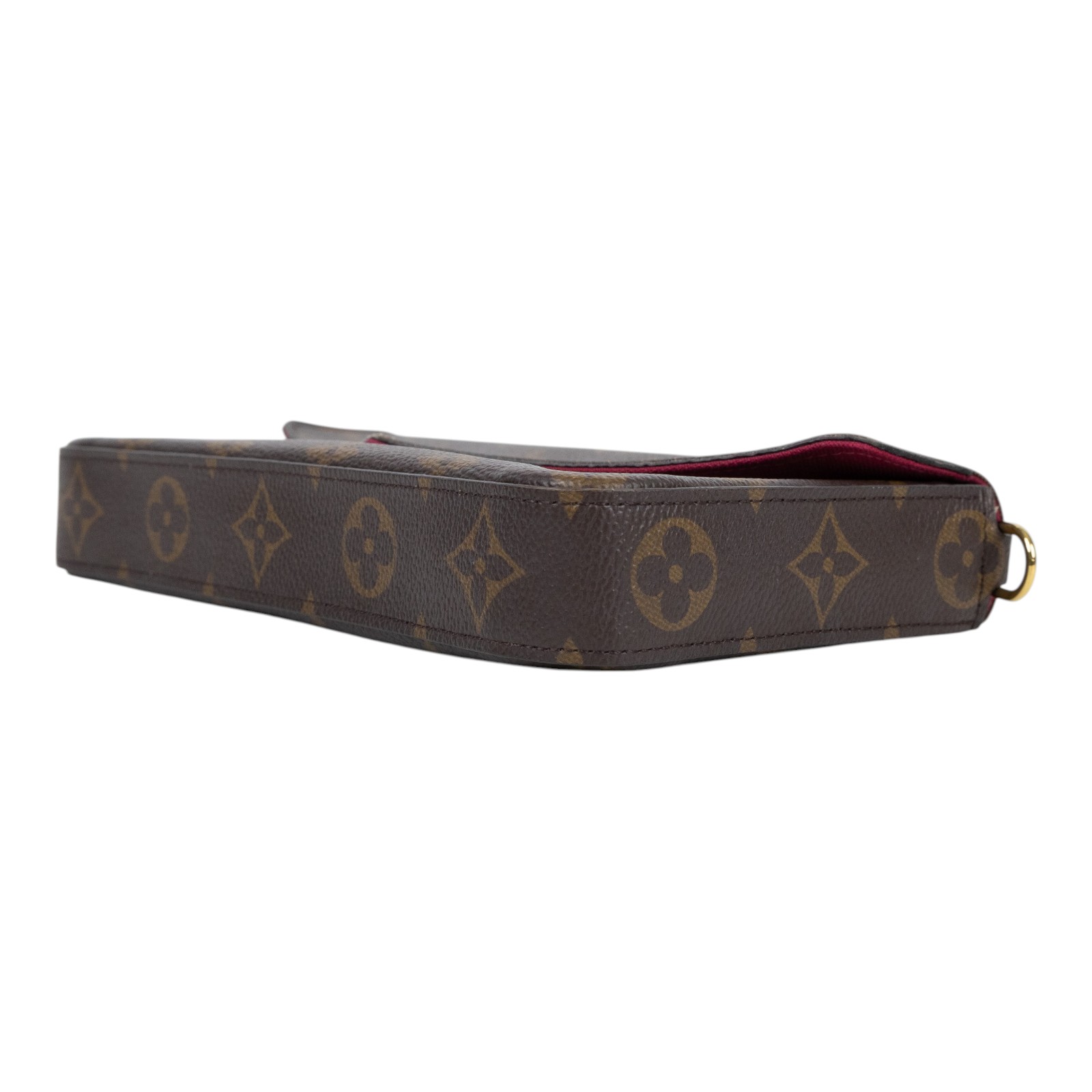 路易威登 LOUIS VUITTON Pochette Félicie 三合一鏈條包 紫紅色 M61276  內袋2/背帶