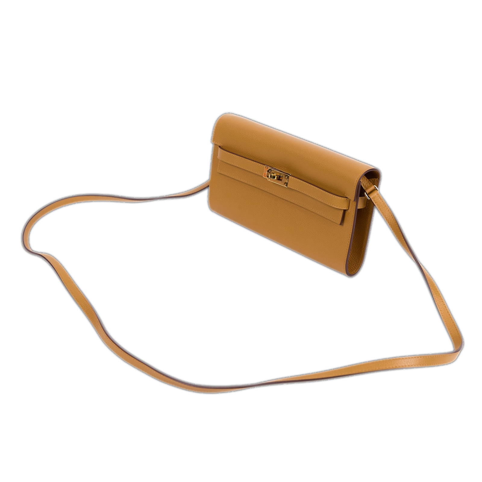 愛馬仕 Hermes Kelly to go 長夾肩背包 金色五金 焦糖色 H084169CC28 /W CS 002 AW  原廠盒子/防塵袋/背帶/購買證明