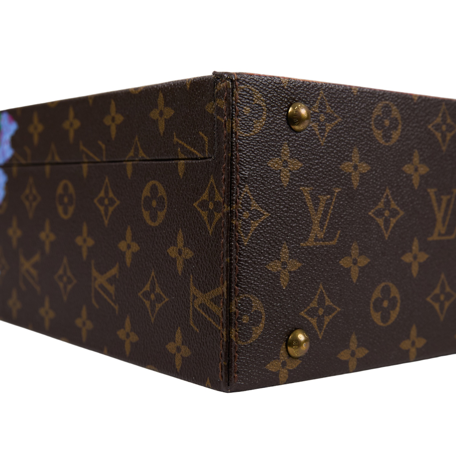 路易威登 LOUIS VUITTON 老花 葡萄酒 紅酒 硬箱 M21830 原花vivienne印花紅酒禮盒硬箱(附兩個紅酒杯) 防塵袋/鑰匙2/紅酒杯2