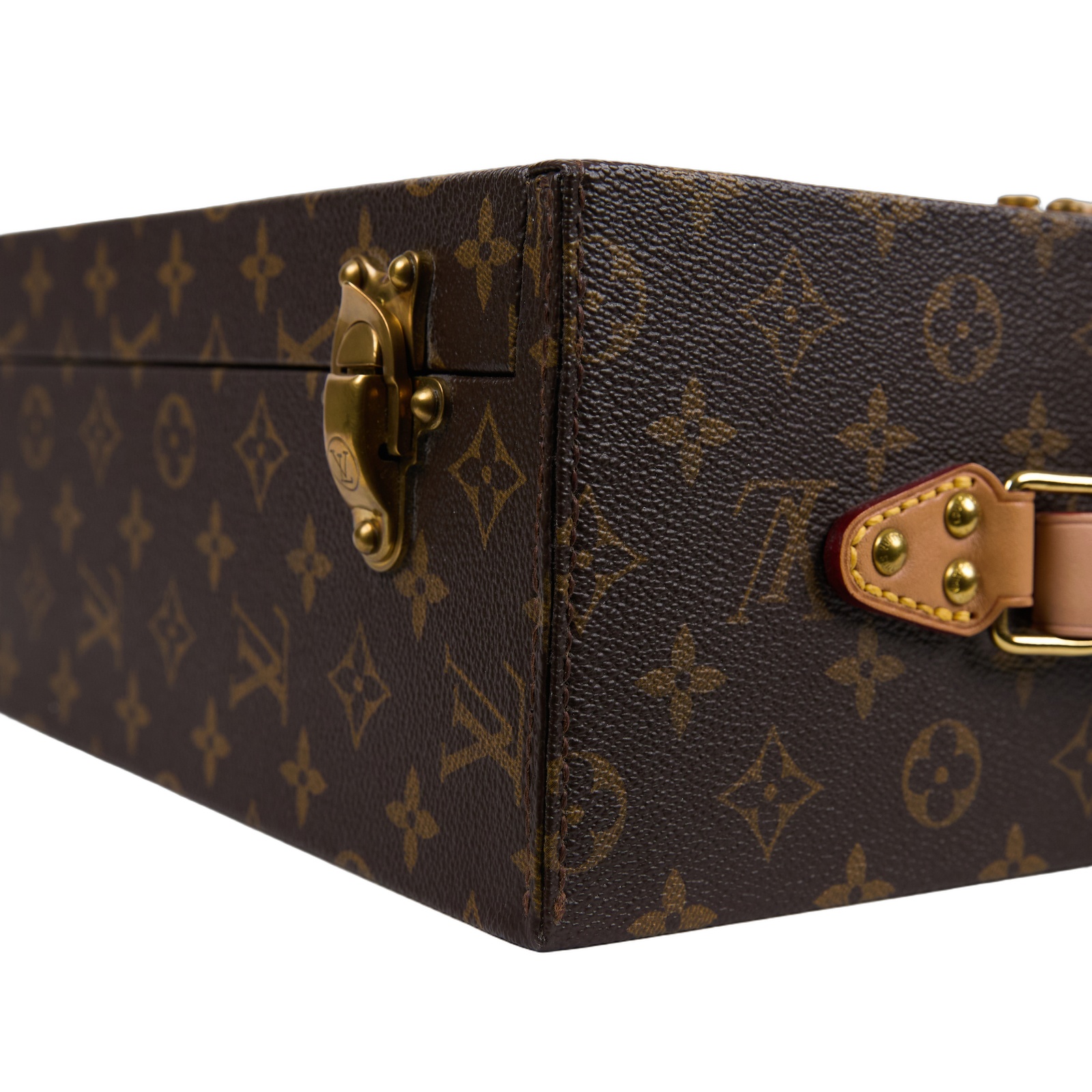 路易威登 LOUIS VUITTON 老花 葡萄酒 紅酒 硬箱 M21830 原花vivienne印花紅酒禮盒硬箱(附兩個紅酒杯) 防塵袋/鑰匙2/紅酒杯2