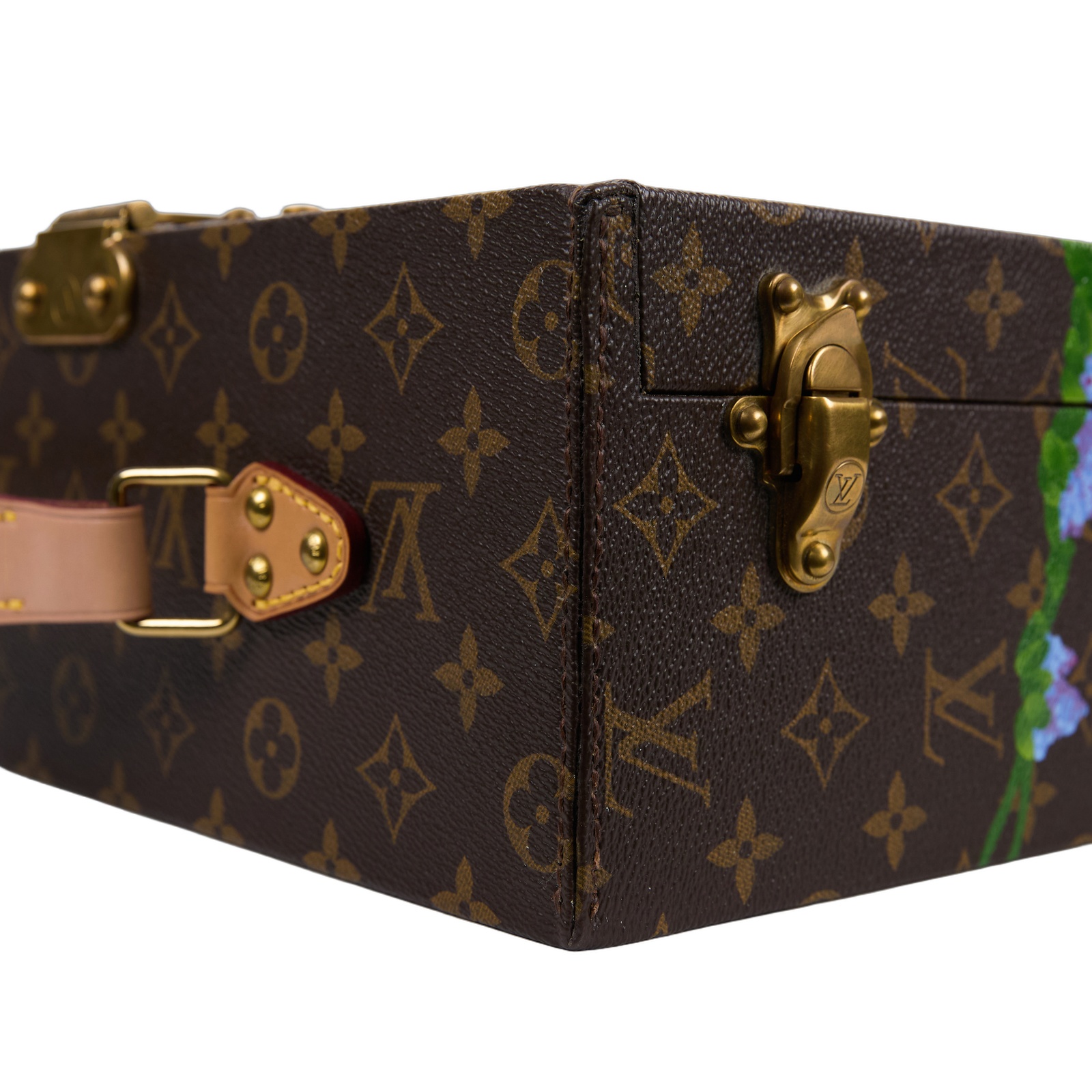 路易威登 LOUIS VUITTON 老花 葡萄酒 紅酒 硬箱 M21830 原花vivienne印花紅酒禮盒硬箱(附兩個紅酒杯) 防塵袋/鑰匙2/紅酒杯2