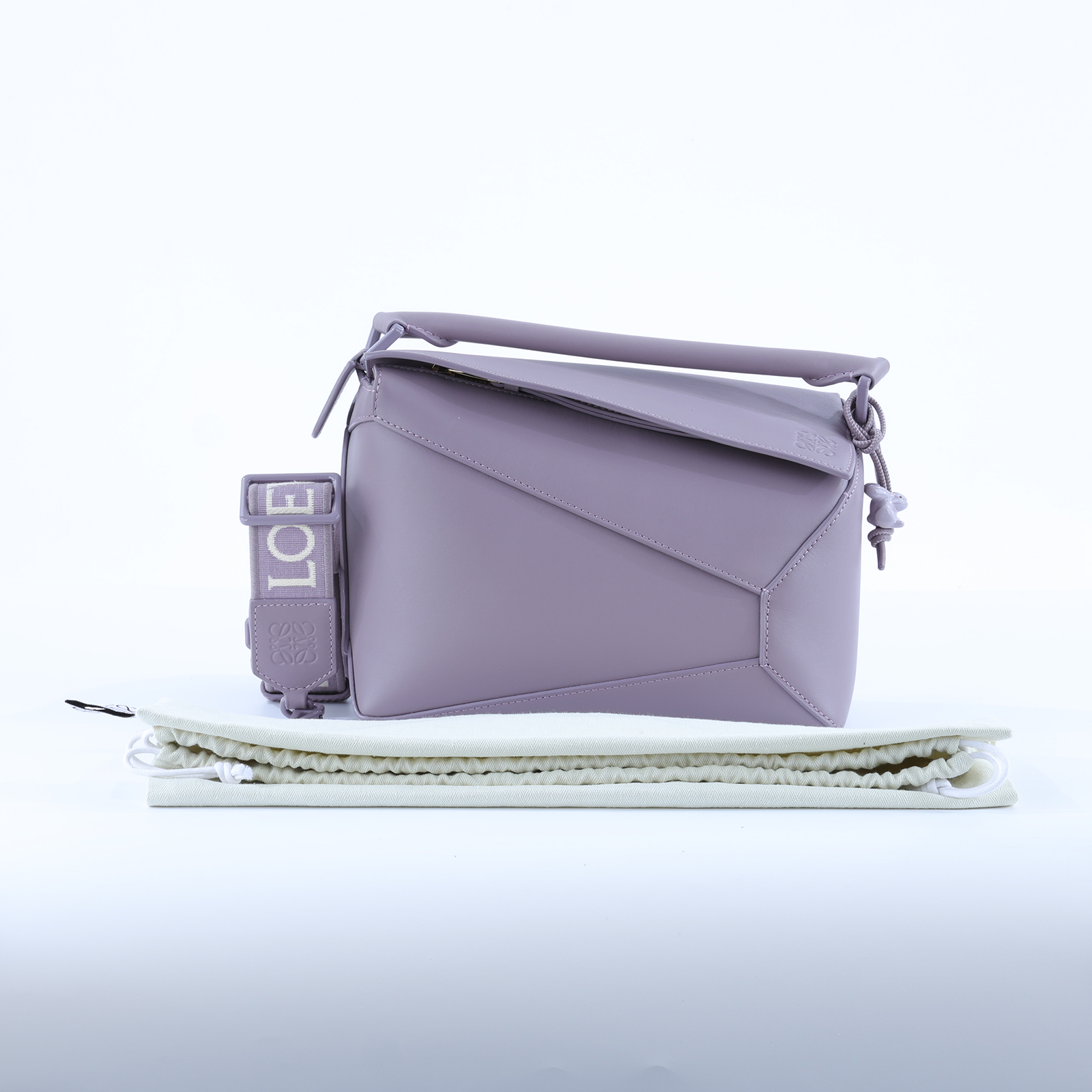 羅意威 LOEWE Small Puzzle Edge 手拿 肩背 斜背包 A510P60X24  防塵袋/背帶/兔年限定吊墜