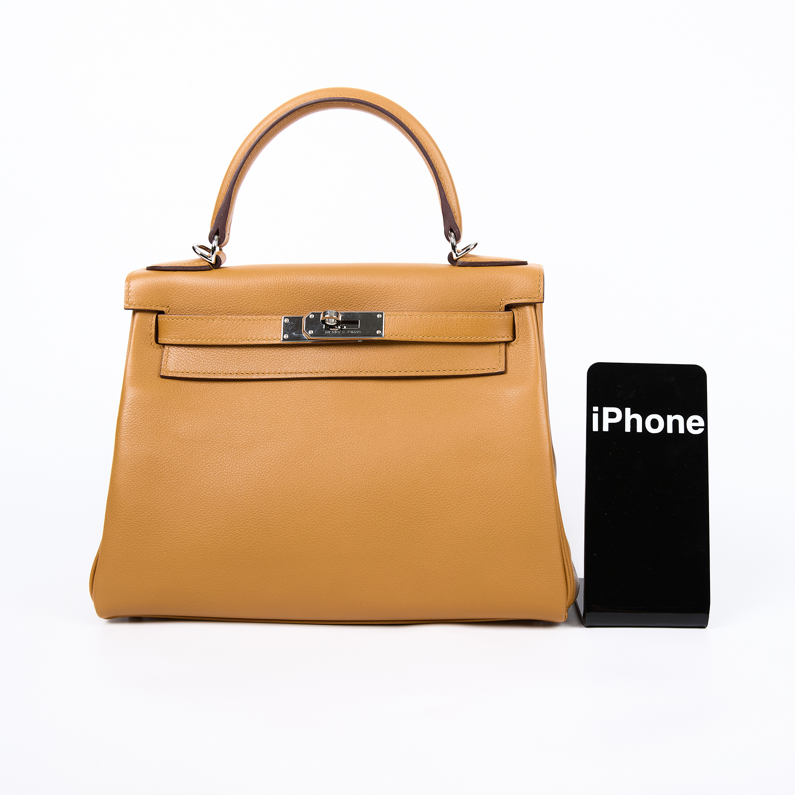 愛馬仕 Hermes Kelly Bag 凱莉包 28 KL28 Y MM 474 NN Y刻 棕粉雙色KELLY 28 防塵袋/背帶/鎖組