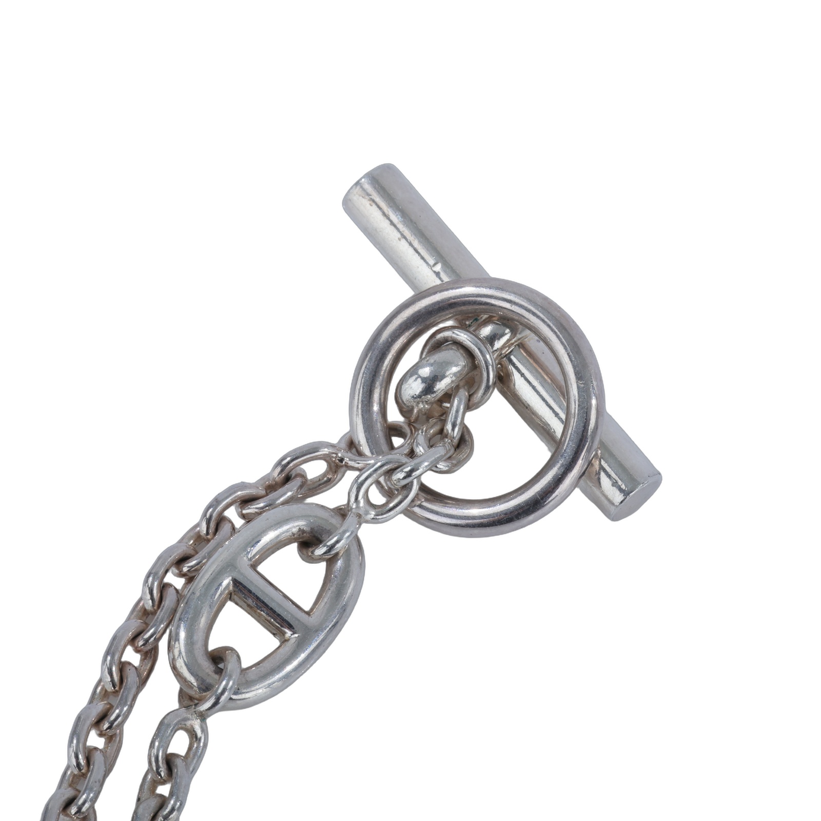 愛馬仕 Hermes Farandole 160 豬鼻子 長項鍊 H104569Bv00 18G163185 925 純銀豬鼻長項鍊160cm 原廠盒子/內襯
