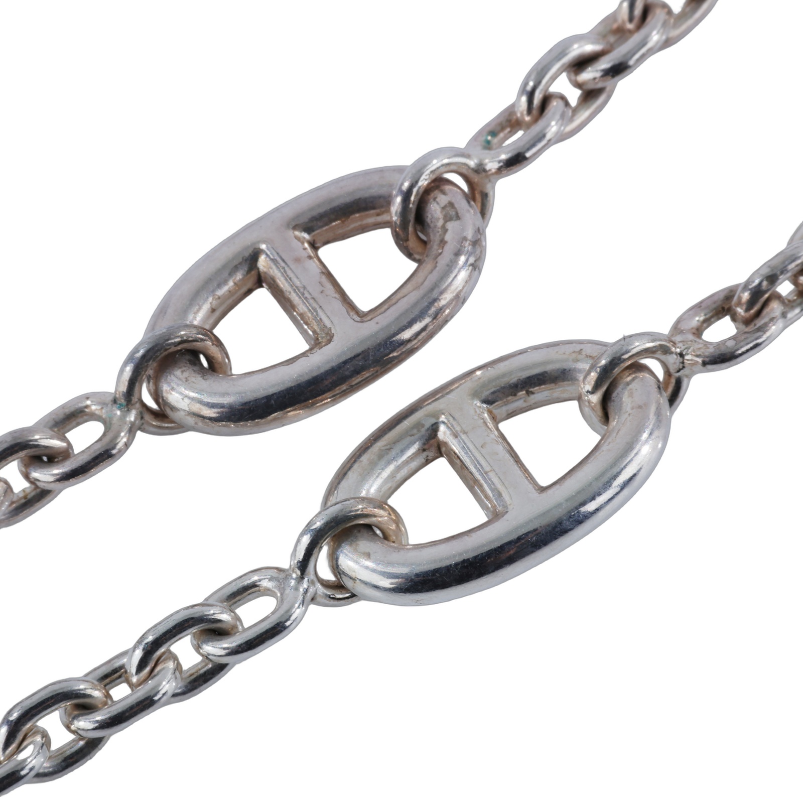 愛馬仕 Hermes Farandole 160 豬鼻子 長項鍊 H104569Bv00 18G163185 925 純銀豬鼻長項鍊160cm 原廠盒子/內襯